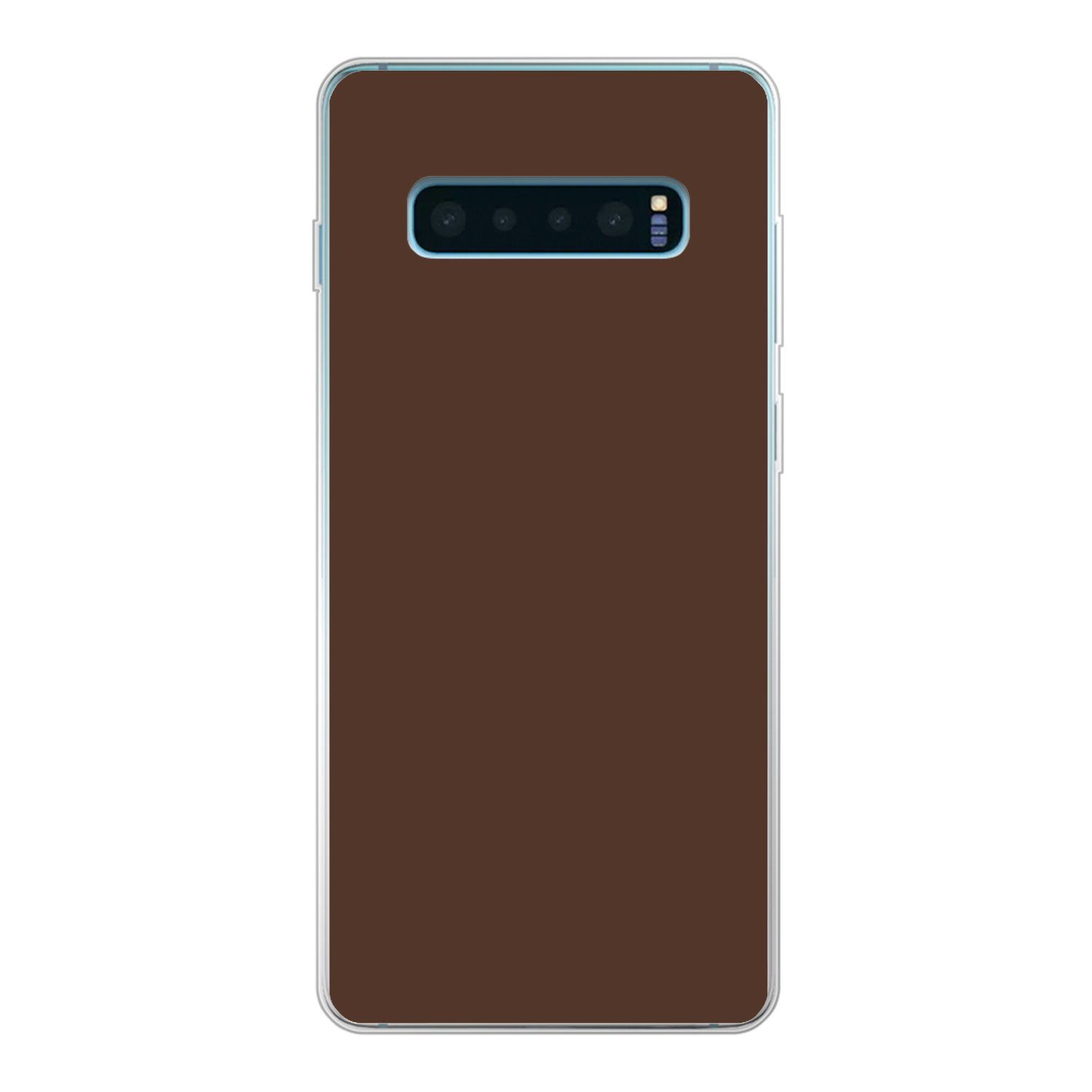 Handyhülle für Samsung Galaxy S10 Plus Braun - Dunkel - Farben