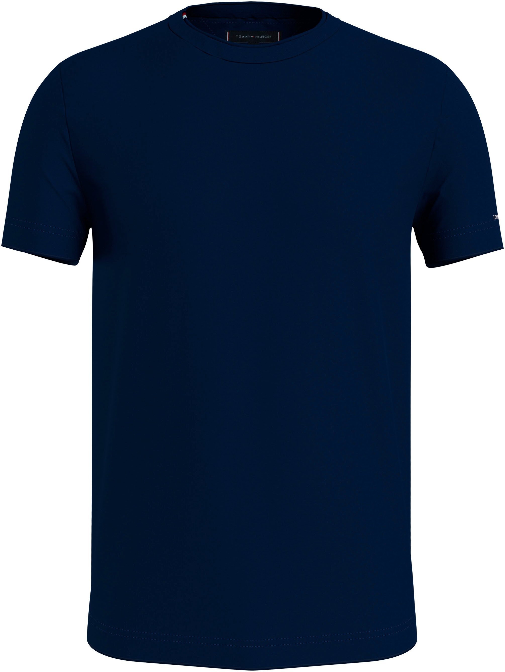 Tommy Hilfiger T-Shirt TOMMY LOGO SLEEVE TEE mit Logoschriftzug am Arm Desert Sky