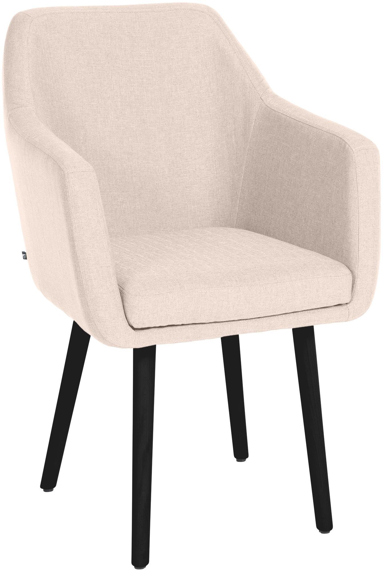 CLP Esszimmerstuhl Utrecht Stoff, mit Holzgestell und Armlehnen