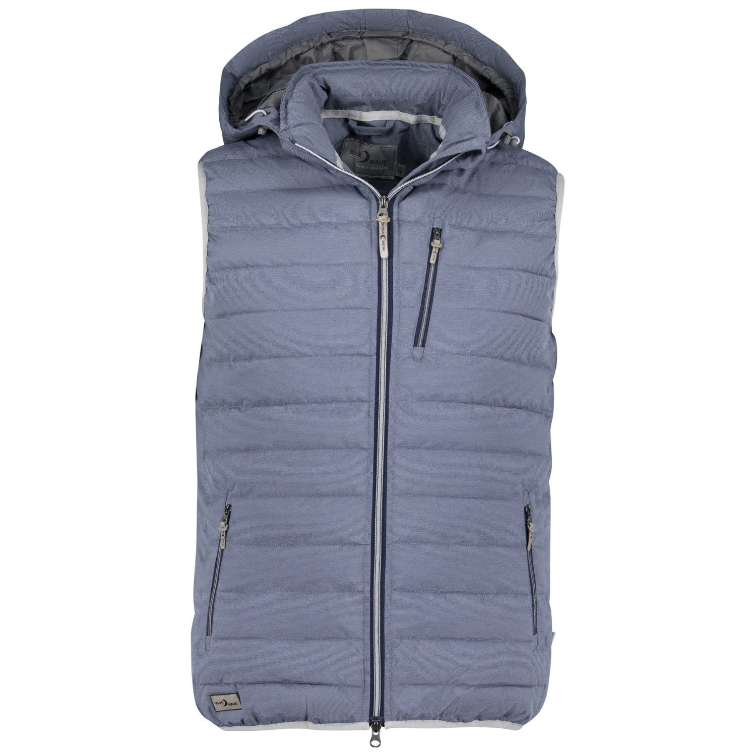 Steppweste Ina Damen XXL Outdoor Weste mit abnehmbarer Kapuze große Größen