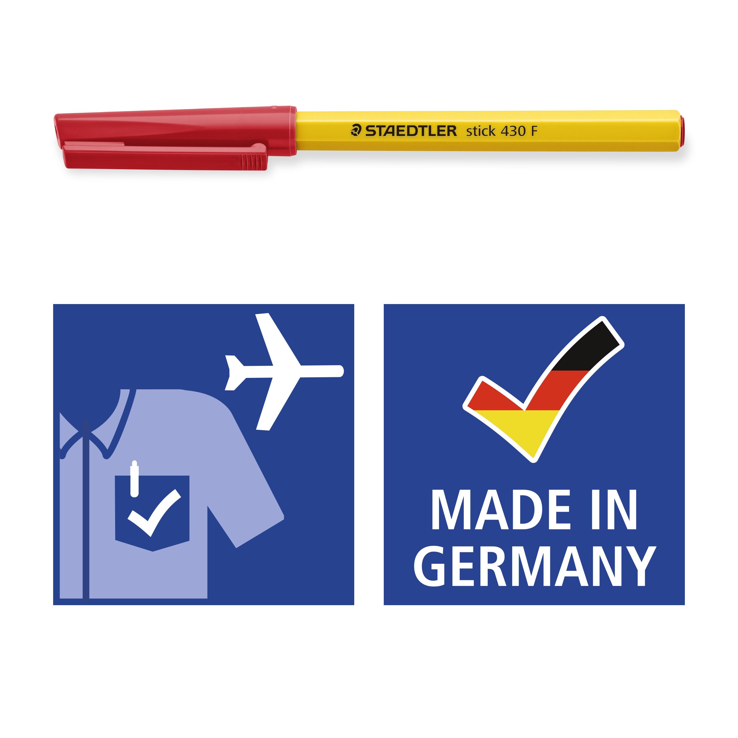 STAEDTLER Kugelschreiber Staedtler 430 F-2 Kugelschreiber stick