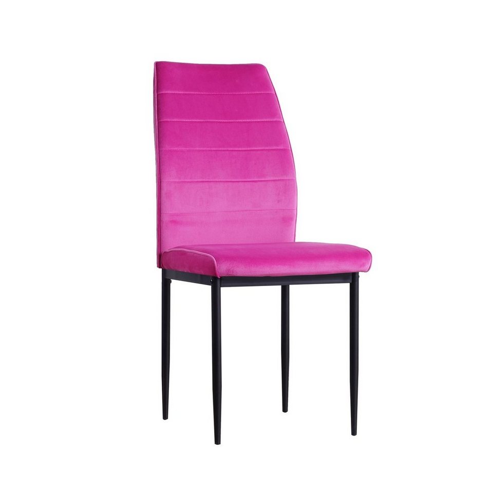 HTI-Living Esszimmerstuhl Stuhl Madison Velvet Pink (Einzelstuhl, 1 St),  Esszimmerstuhl Samt