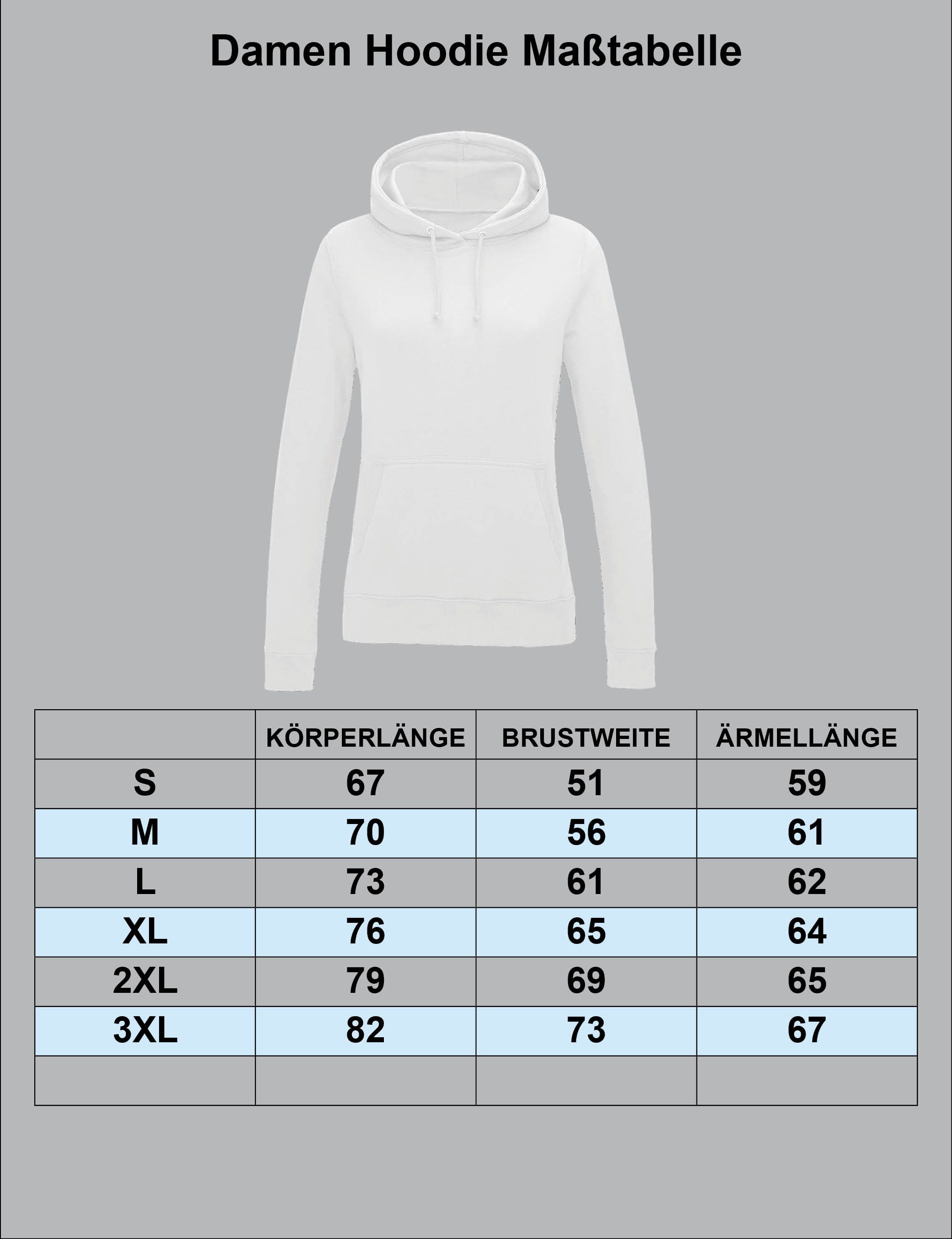 Youth Designz Kapuzenpullover Sparkling Flower Damen Hoodie Pullover mit fröhlichen Logo für Damen