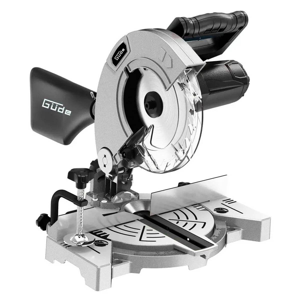 Güde Tisch-Kappsäge GKS 2134.1, Komplett-Set, Inkl. Hartmetall-Sägeblatt, Staubfangsack,kompakt,schwenkbar