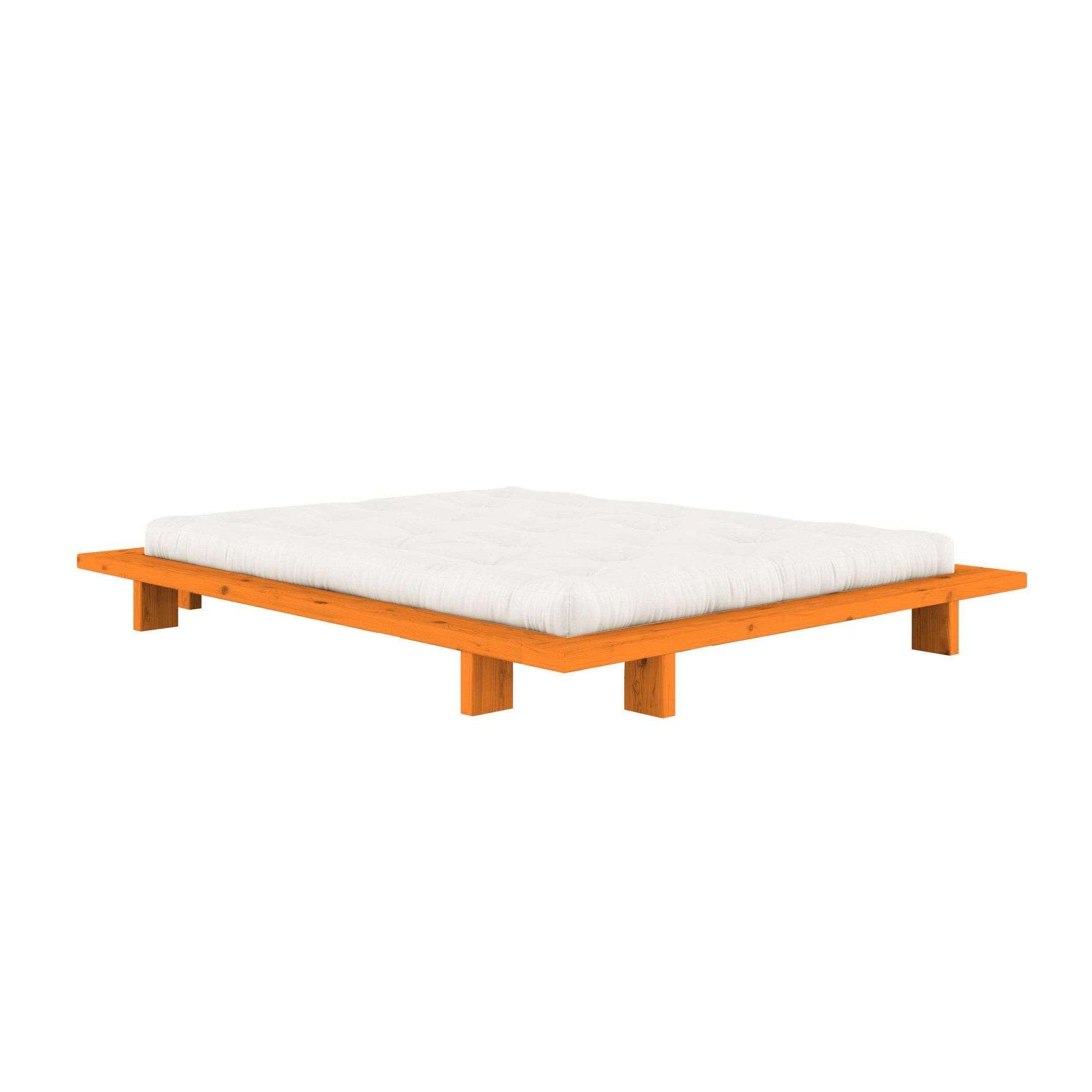Karup Design Bettgestell Bettgestell JAPAN BED Futonbett aus FSC®-zertifiziertem Massivholz (Mit Lattenrost), zeitlos, bequem & in mehreren Farben und Größen erhältlich