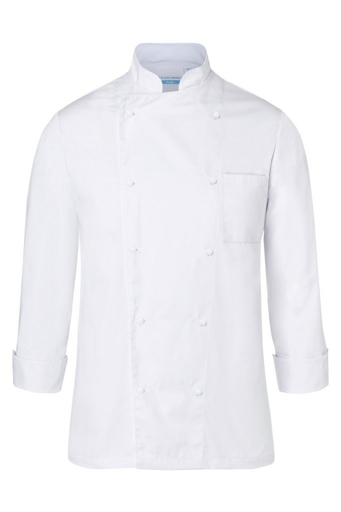 Karlowsky Fashion Kochjacke KARLOWSKY Kochjacke BASIC Unisex Stehkragen Baumwolle Weiß
