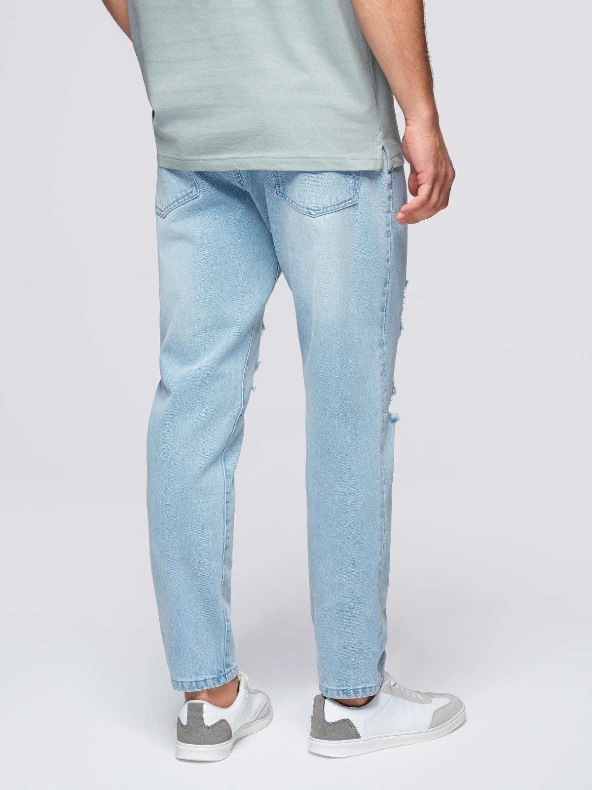 OMBRE Destroyed-Jeans Herrenjeans CARROT FIT mit Waschung –