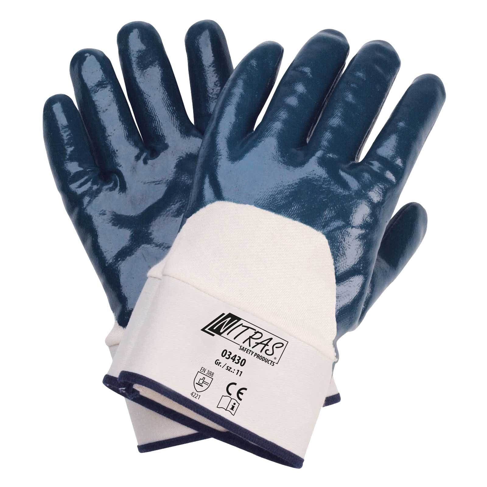 Nitras Nitril-Handschuhe NITRAS 03430, Paar - VPE 144 Beschichtung (Spar-Set) Nitrilhandschuhe Handschuhe