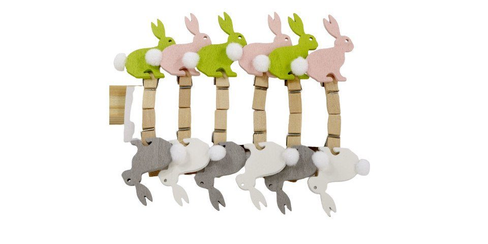 Trend Line Osterhase TrendLine Clip Osterhase 3,5 cm natur bunt 12