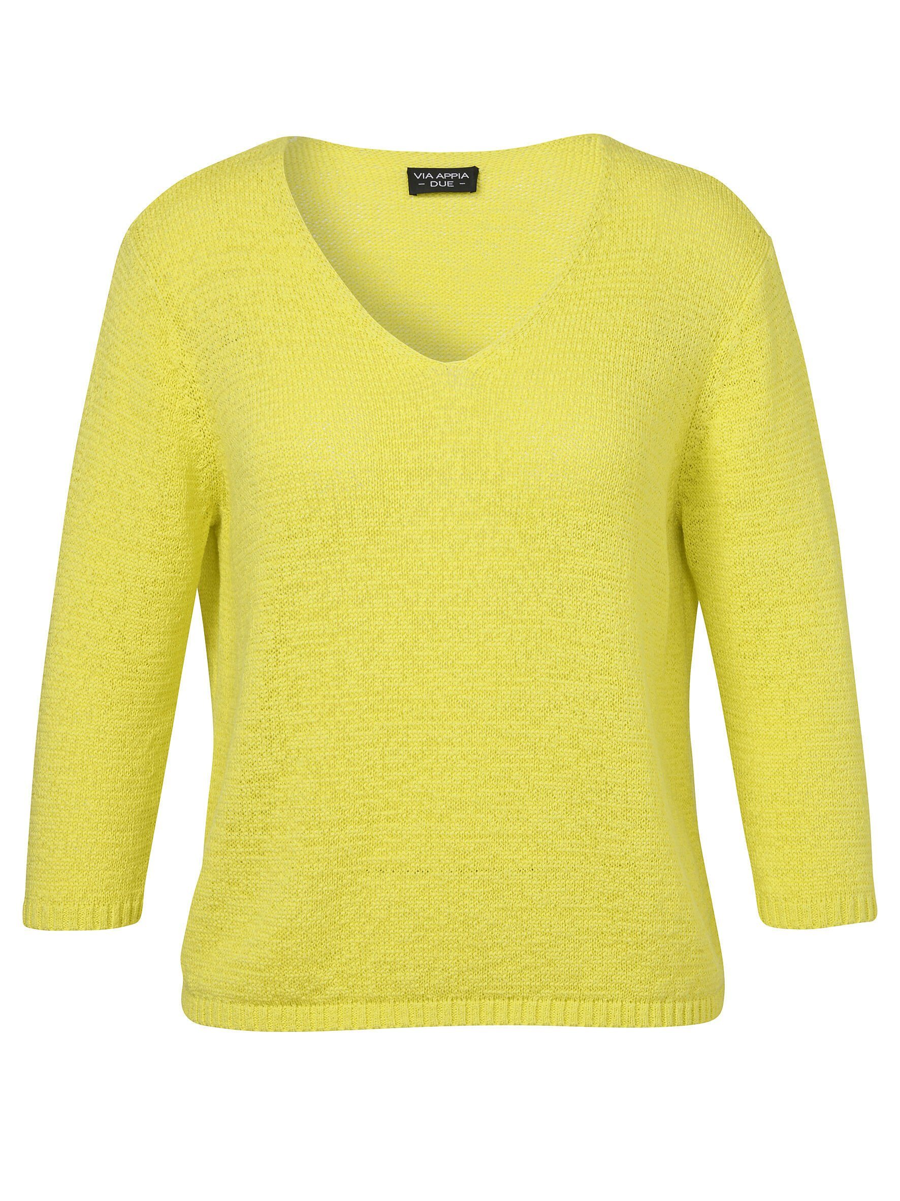 VIA APPIA DUE Strickpullover in unifarbenem Stil