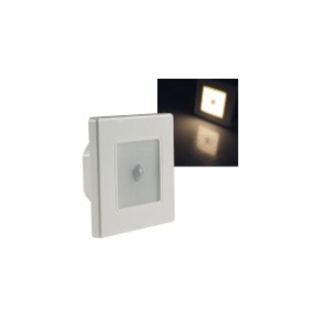 cremeweiß LED ChiliTec 86 "EBL Wand-Einbauleuchte warmweiß, 3000k, PIR" 2,5W, Deckenleuchten