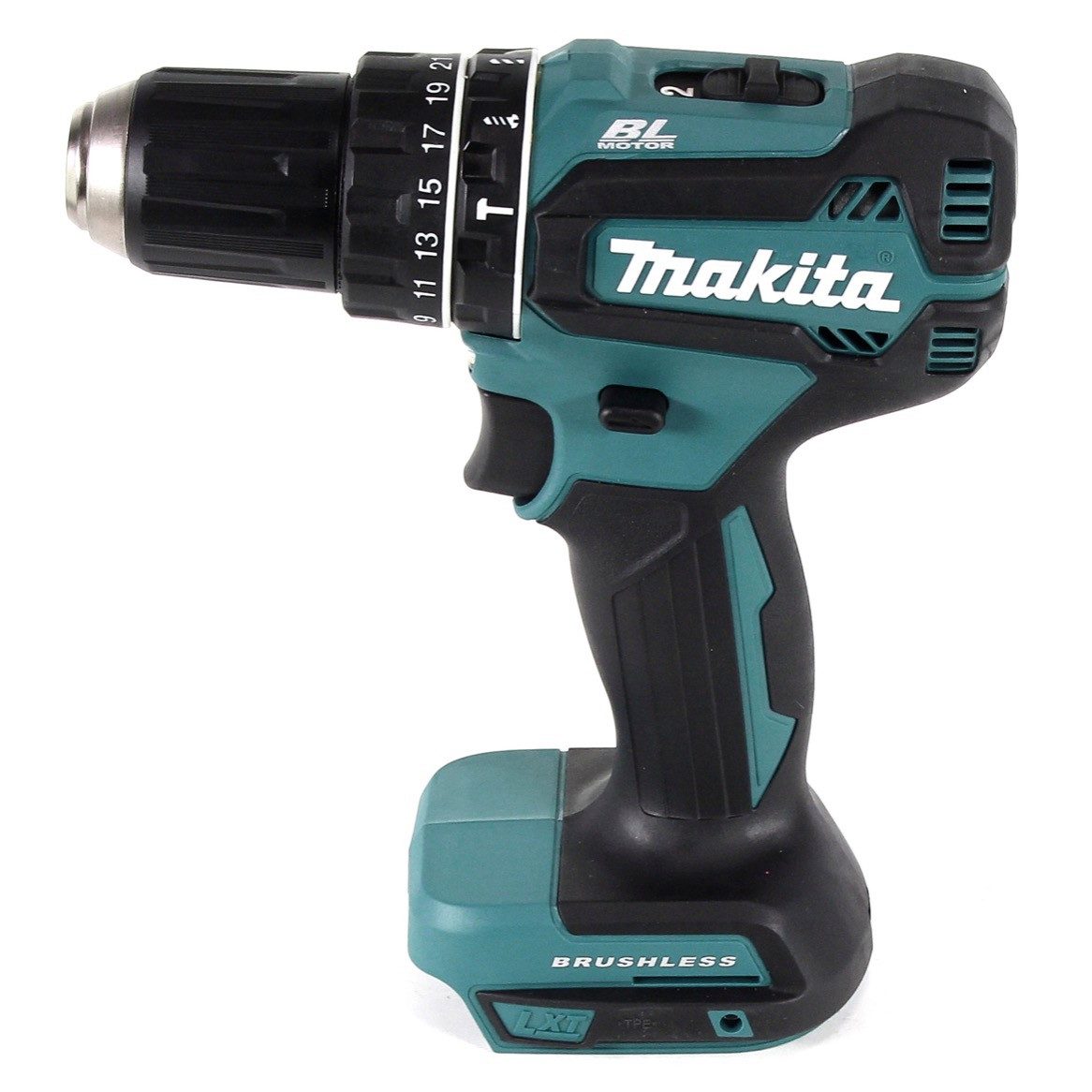 Makita Akku-Schlagbohrschrauber DHP 485 G1J Akku Schlagbohrschrauber 18V 50 Nm brushless + 1x Akku