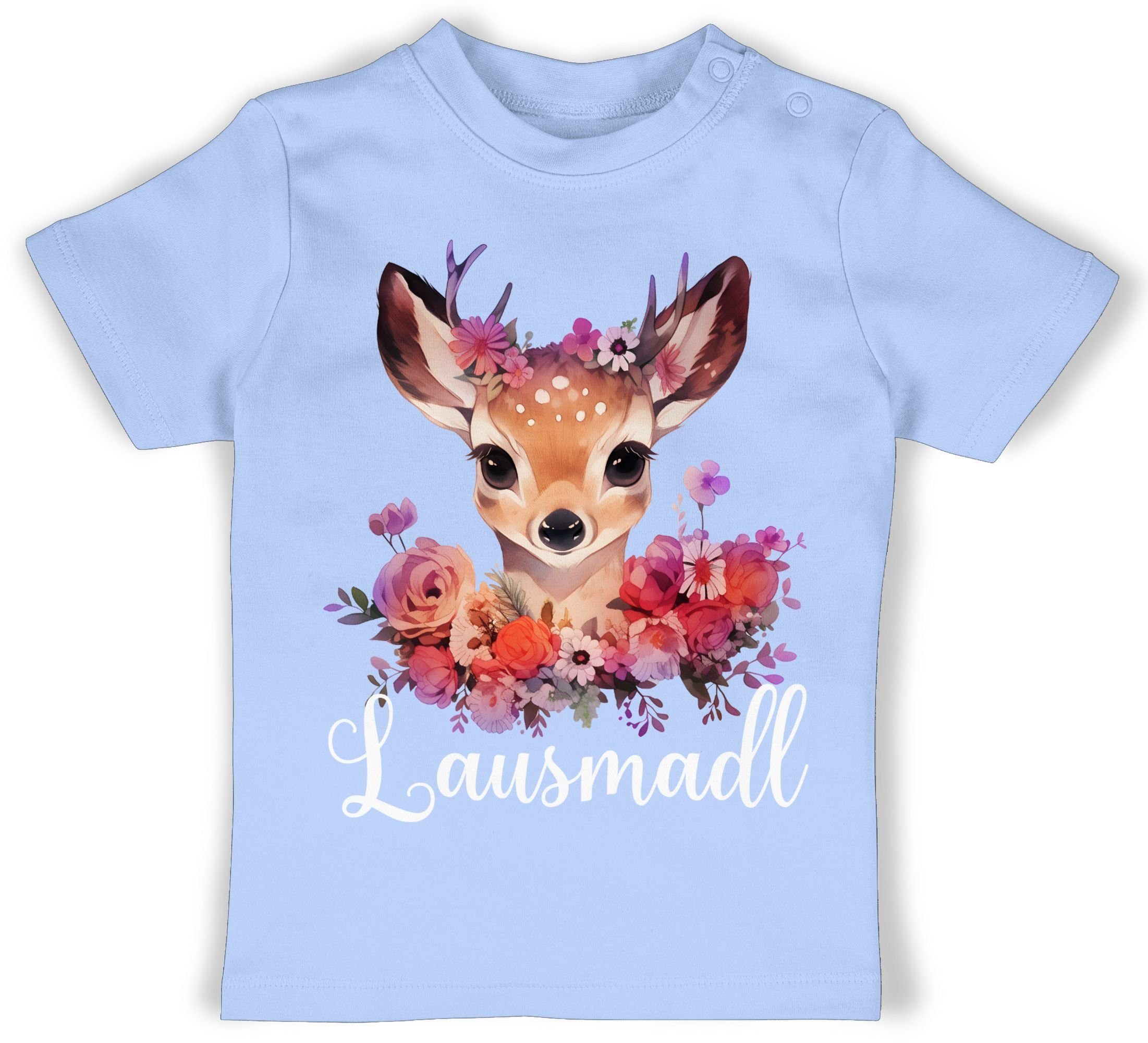 Oktoberfest Lausdrindl Babyblau Lausmädchen Baby Outfit Lausmadl 2 Mode Shirtracer Lausmadel T-Shirt für