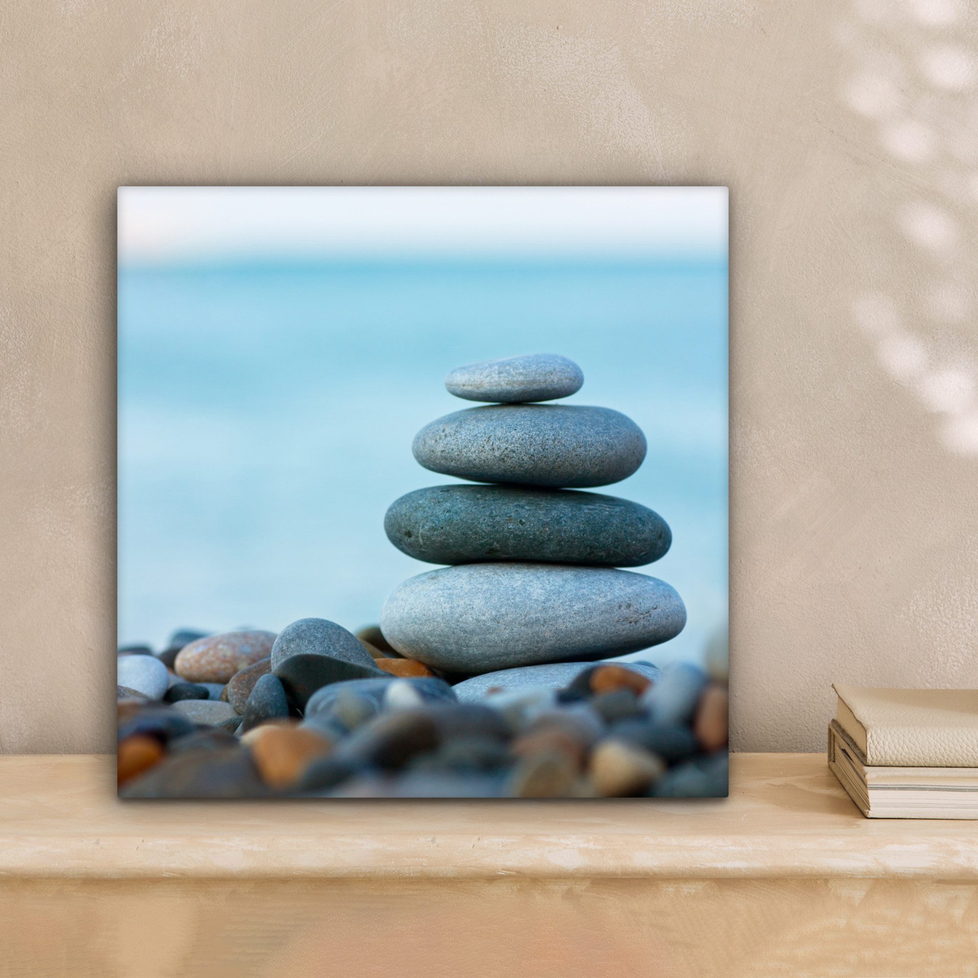 OneMillionCanvasses® Leinwandbild Steine - Landschaft - Meer - Zen, Fotodru günstig online kaufen
