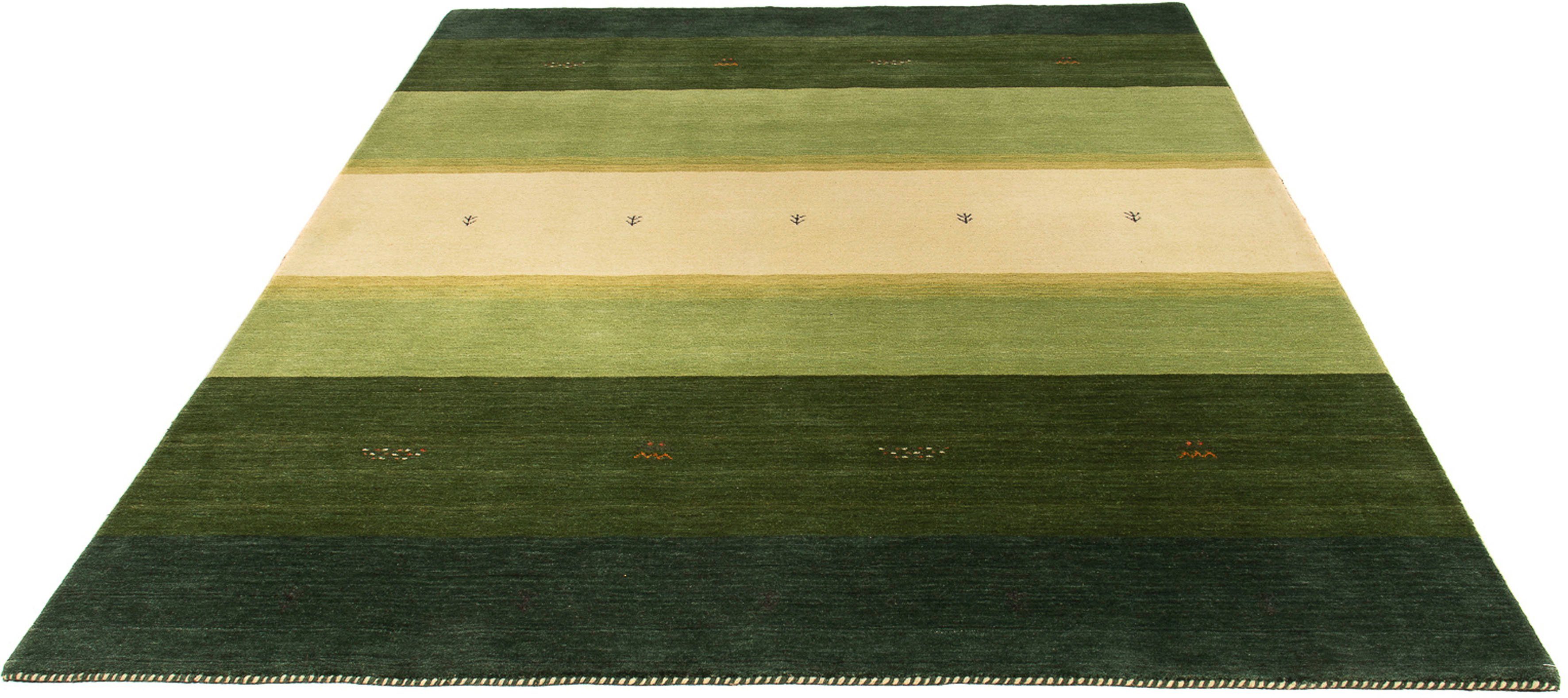 Wollteppich Gabbeh - Loribaft Softy - 230 x 172 cm - mehrfarbig, morgenland, rechteckig, Höhe: 12 mm, Wohnzimmer, Einzelstück