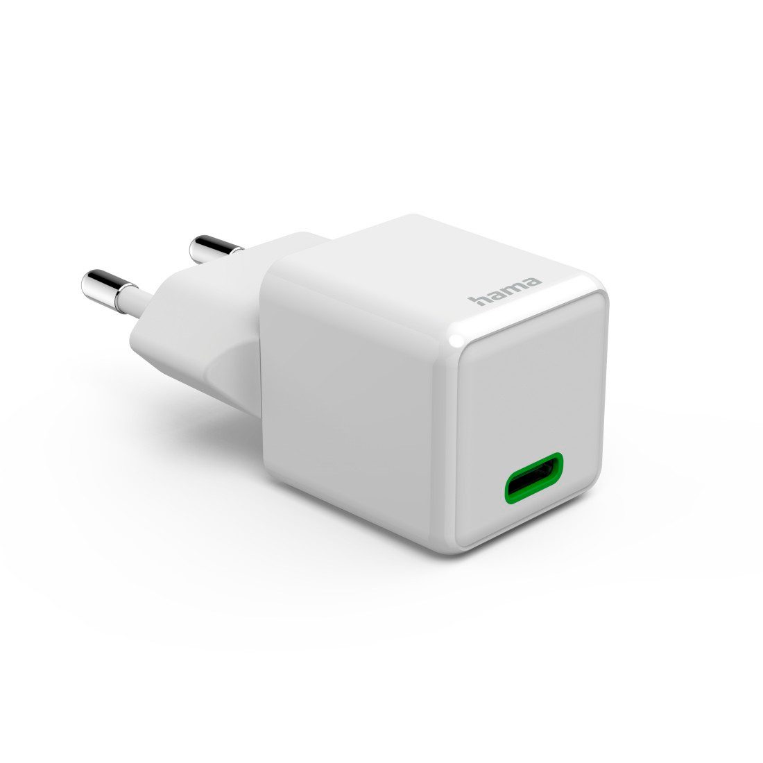 Hama Schnellladegerät (USB-C, PD/QC, extraklein 2,9 x 2,75 x 2,75 cm, 25 W) Schnelllade-Gerät (1-tlg)