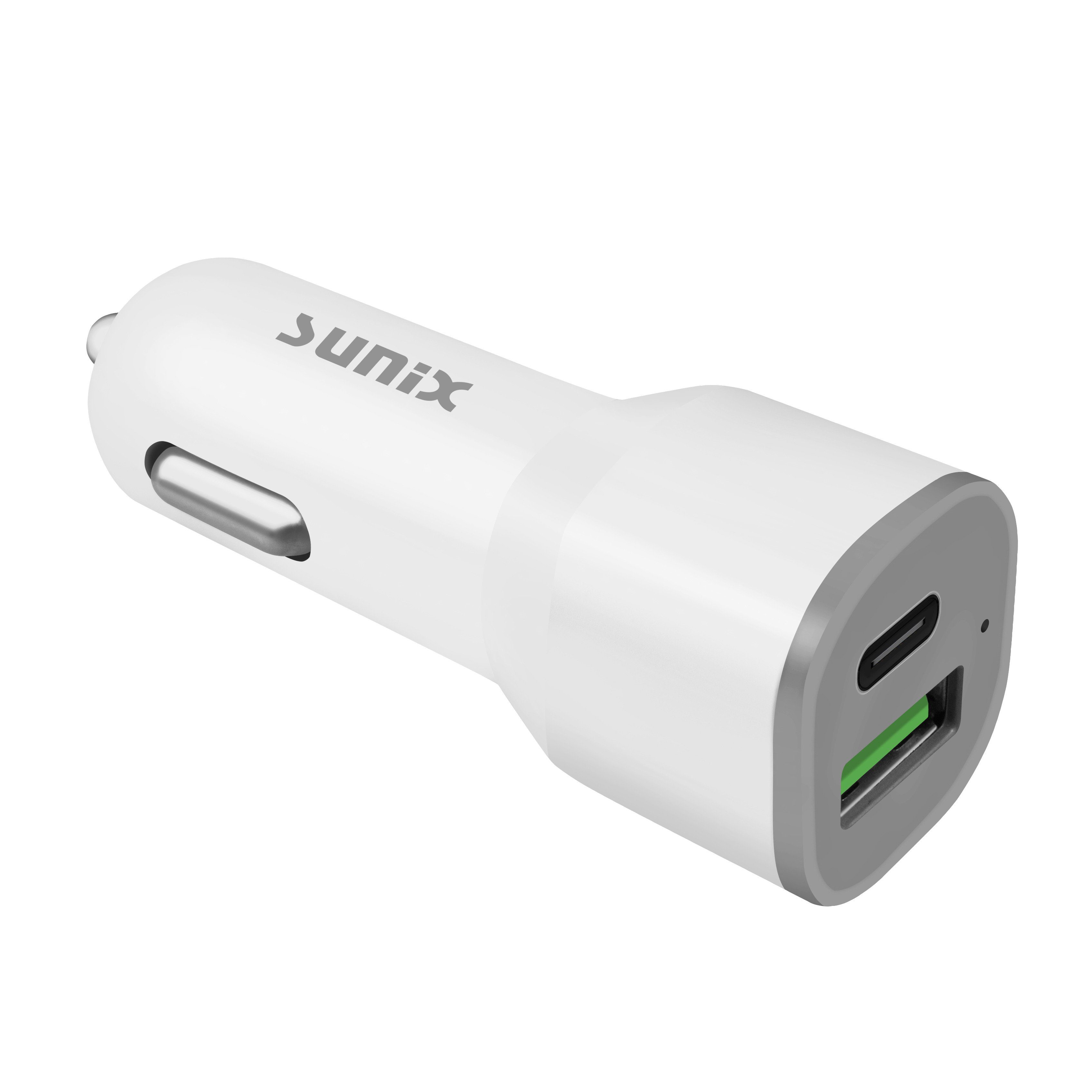 Sunix Sunix Universal KFZ 2 Dual Port 12V Schnellladegerät + Micro-USB  Kabel Auto-Adapter