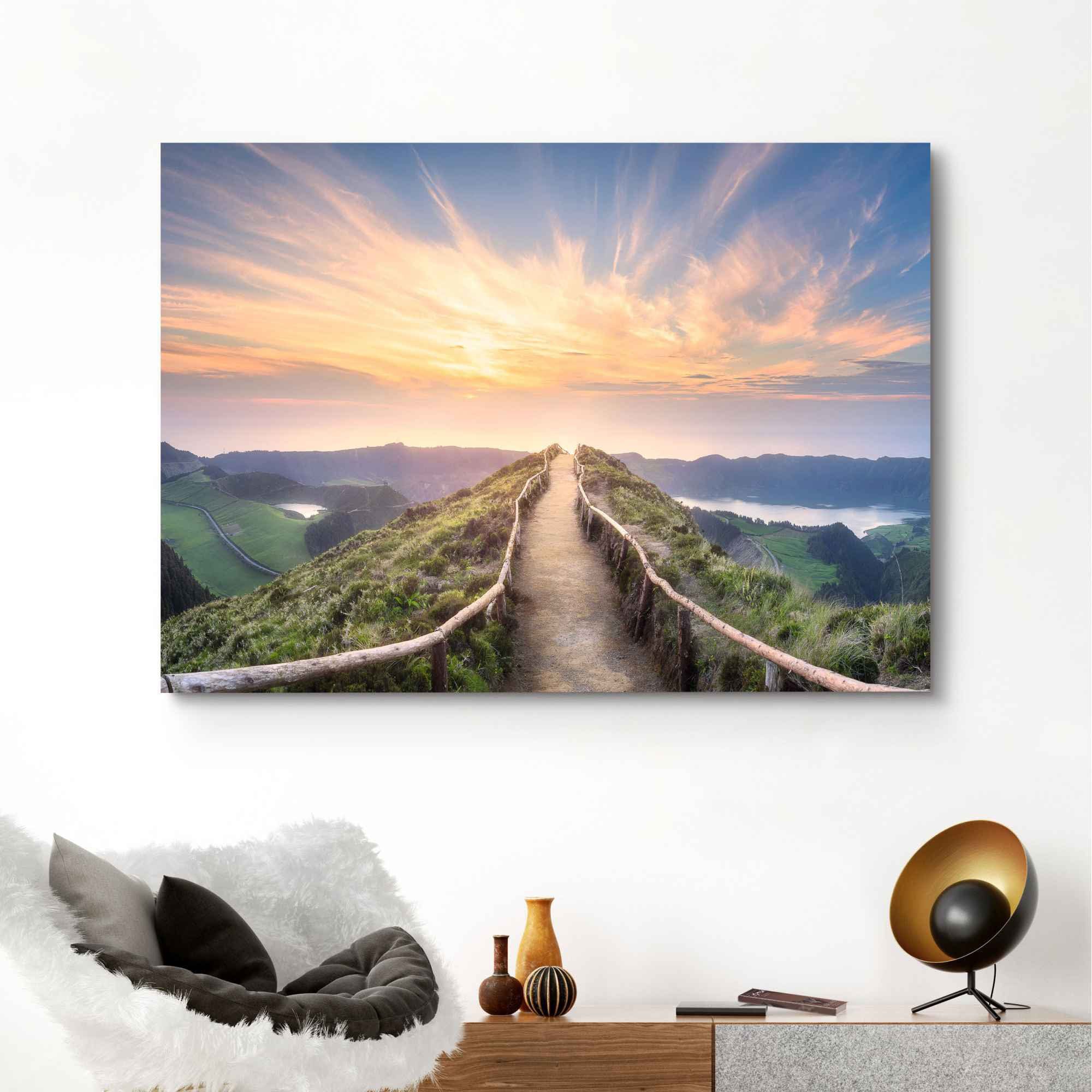 Reinders! Wandbild Morgenröte Berge - Sonnenaufgang (1 - St) Natur