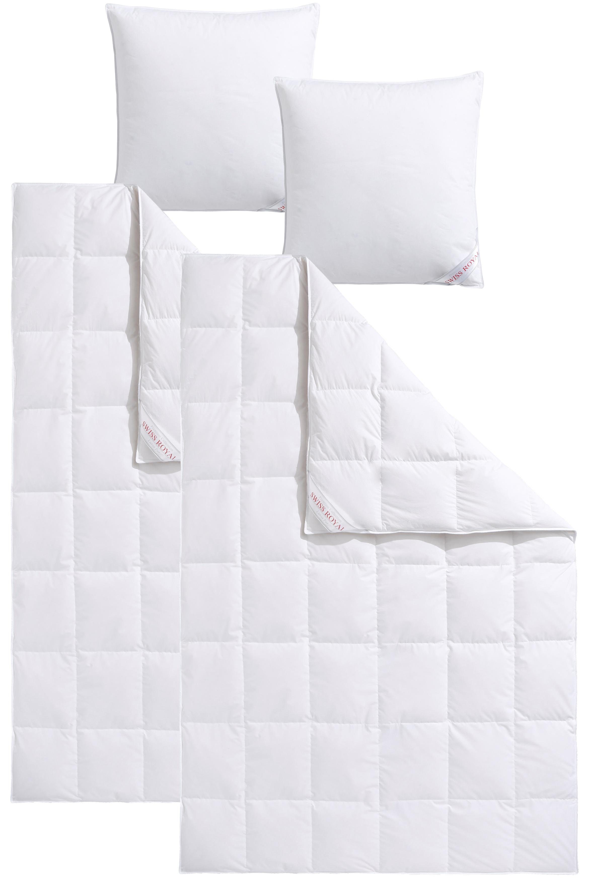 Haeussling Daunenbettdecke + Kopfkissen Swiss Royal, günstig online kaufen