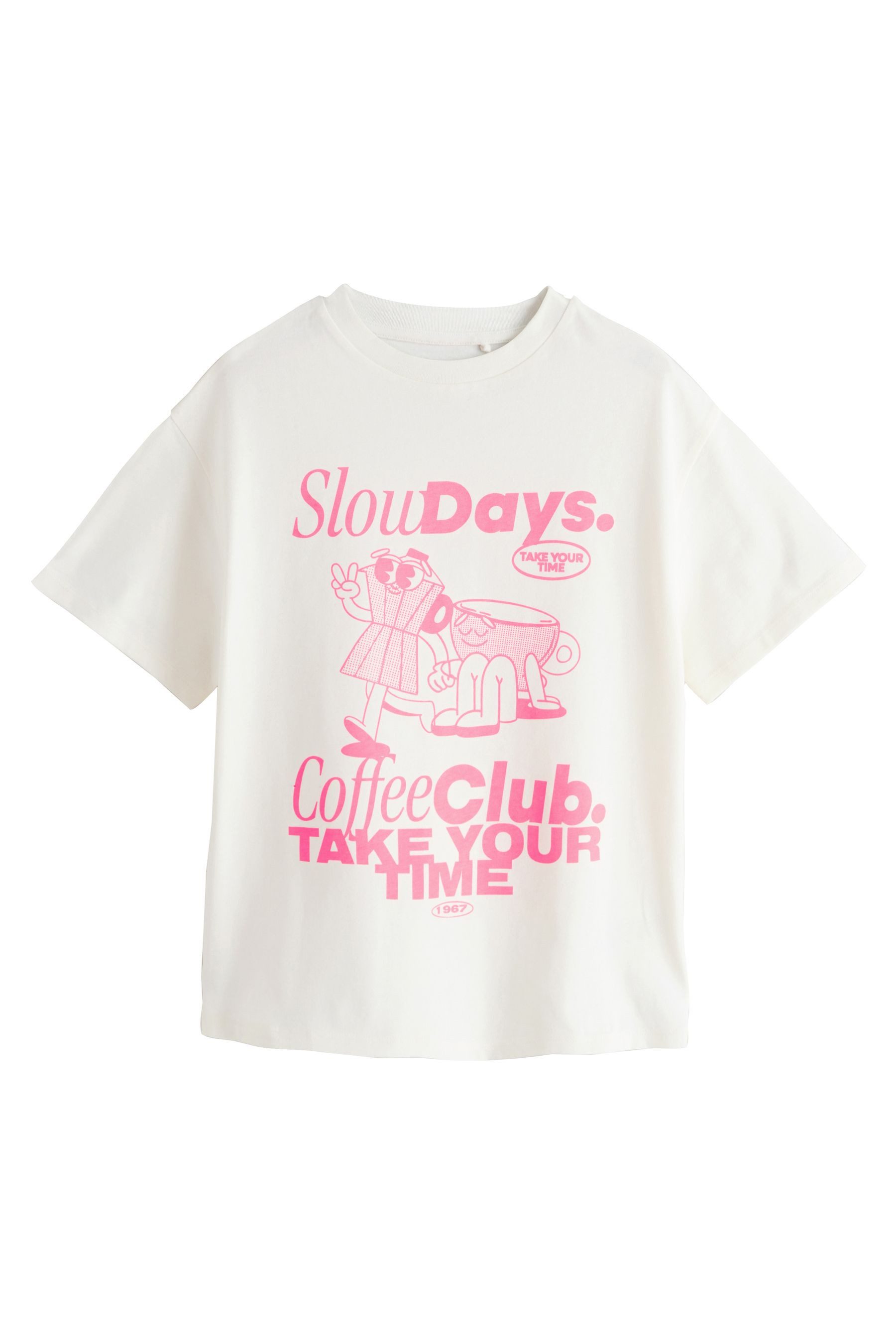 Next T-Shirt Oversized Fit T-Shirts mit Grafik, 3er-Pack (3-tlg) – Bild 5 von 5