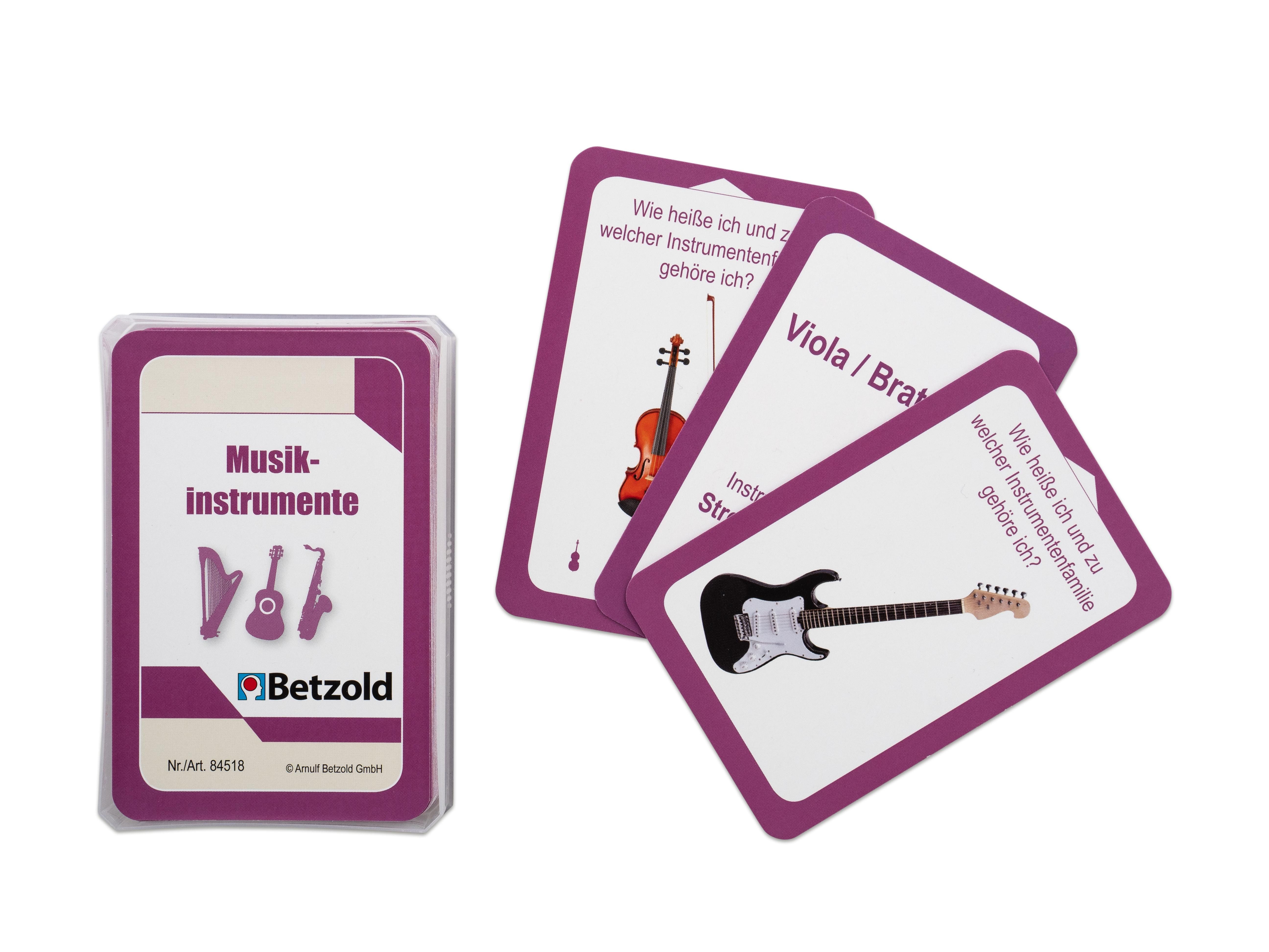 Betzold Lernspielzeug Musikinstrumente - Karten für den Magischen Zylinder