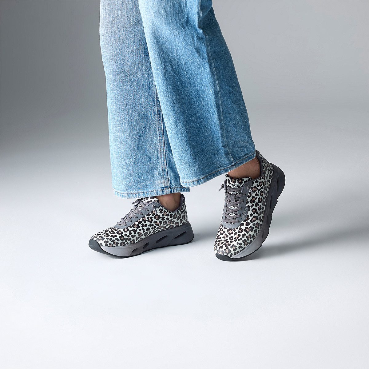 Tenhaag tenhaag wavehaag, Sneaker, Grau / Leo-Optik, Damen Sneaker