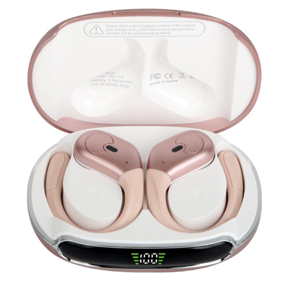 OKWISH Wireless Наушники Headset Ohrhörer Earbuds Sportkopfhörer Bluetooth-Kopfhörer (Lärmreduzierung, Bluetooth 5.3, Touch Wasserdicht Ladeetui mit LED Anzeige Kabellos Geräuschisolierung)