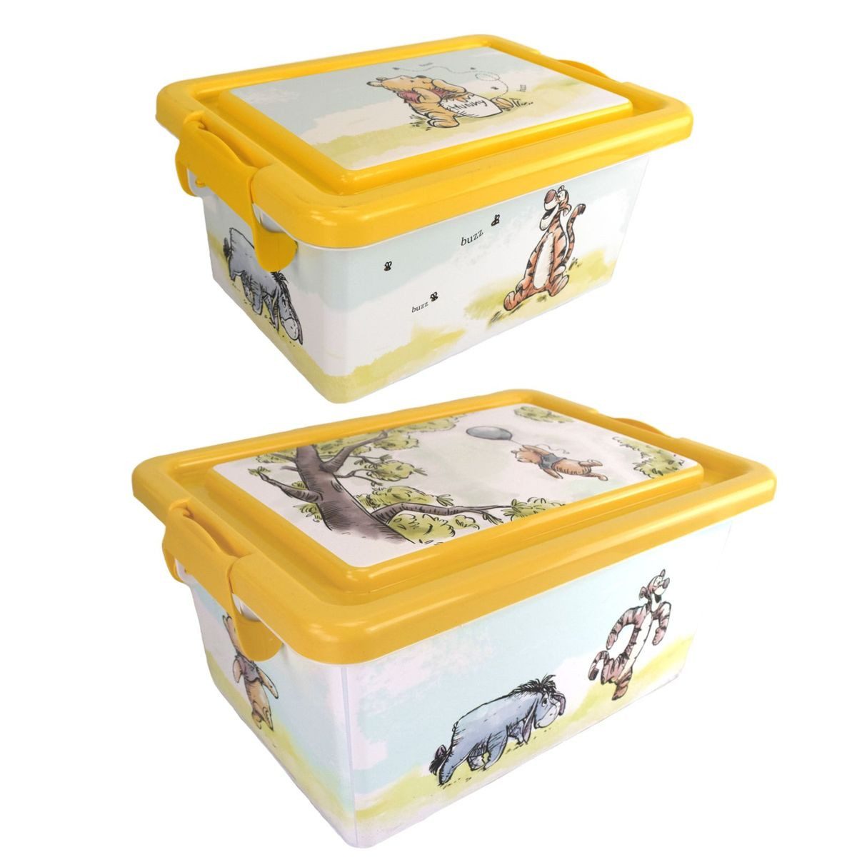 Stor Stapelbox Spielzeugkiste Disney Winnie Pooh Stapelbox Aufbewahrungsbox (1 St), stapelbar, mit Deckel – Bild 2 von 2