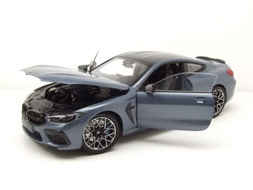 Minichamps Modellauto BMW M8 Coupe 2020 blau metallic Modellauto 1:18 Minichamps, Maßstab 1:18