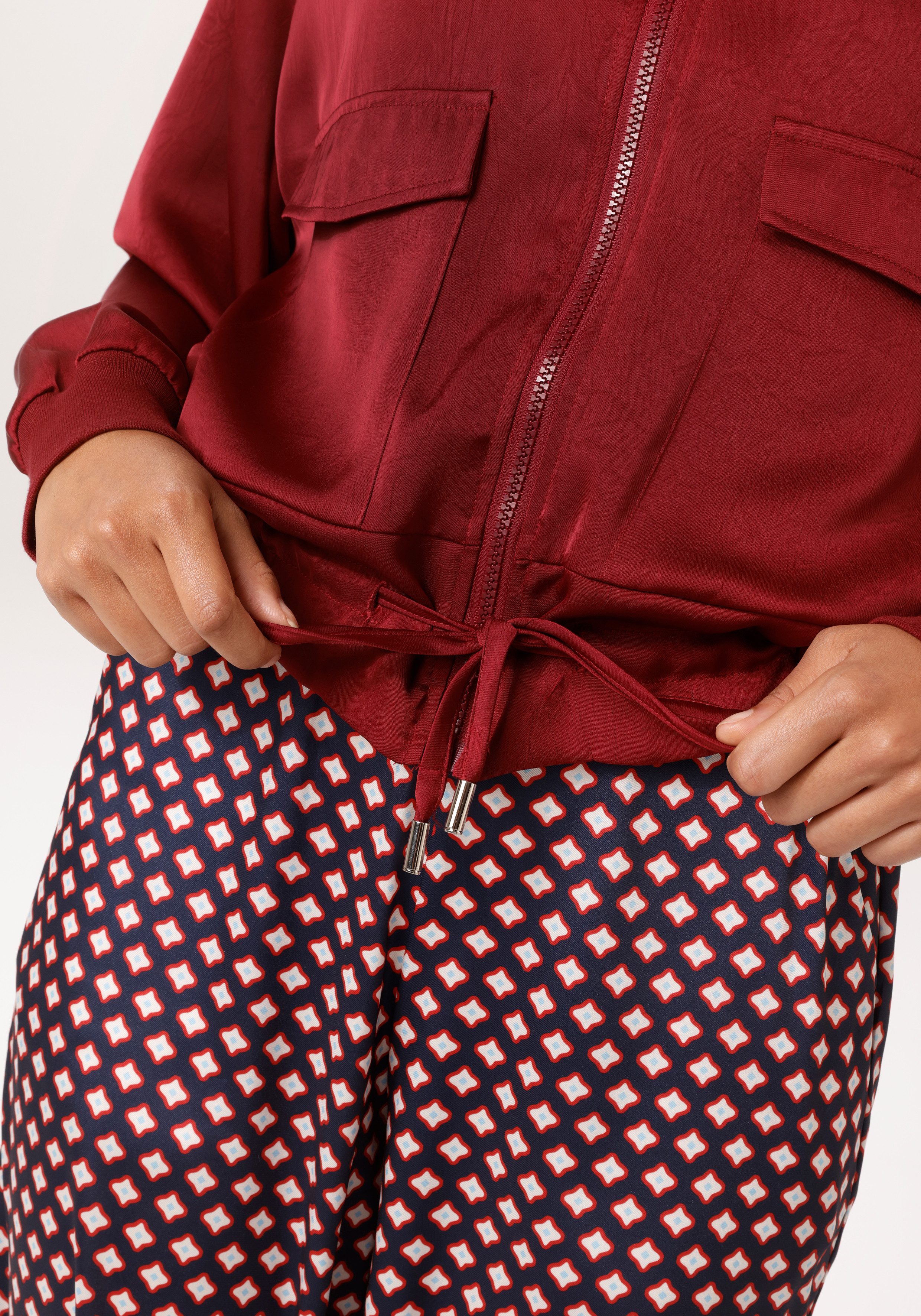 Aniston CASUAL Blouson mit Tunnelzug im Saum - NEUE KOLLEKTION