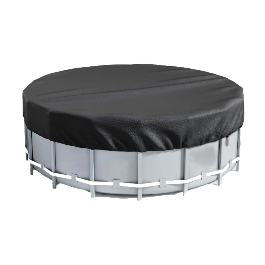 FELIXLEO Kofferorganizer Poolabdeckung Rund 366 cm 420D mit Spannratsche Wasserdicht