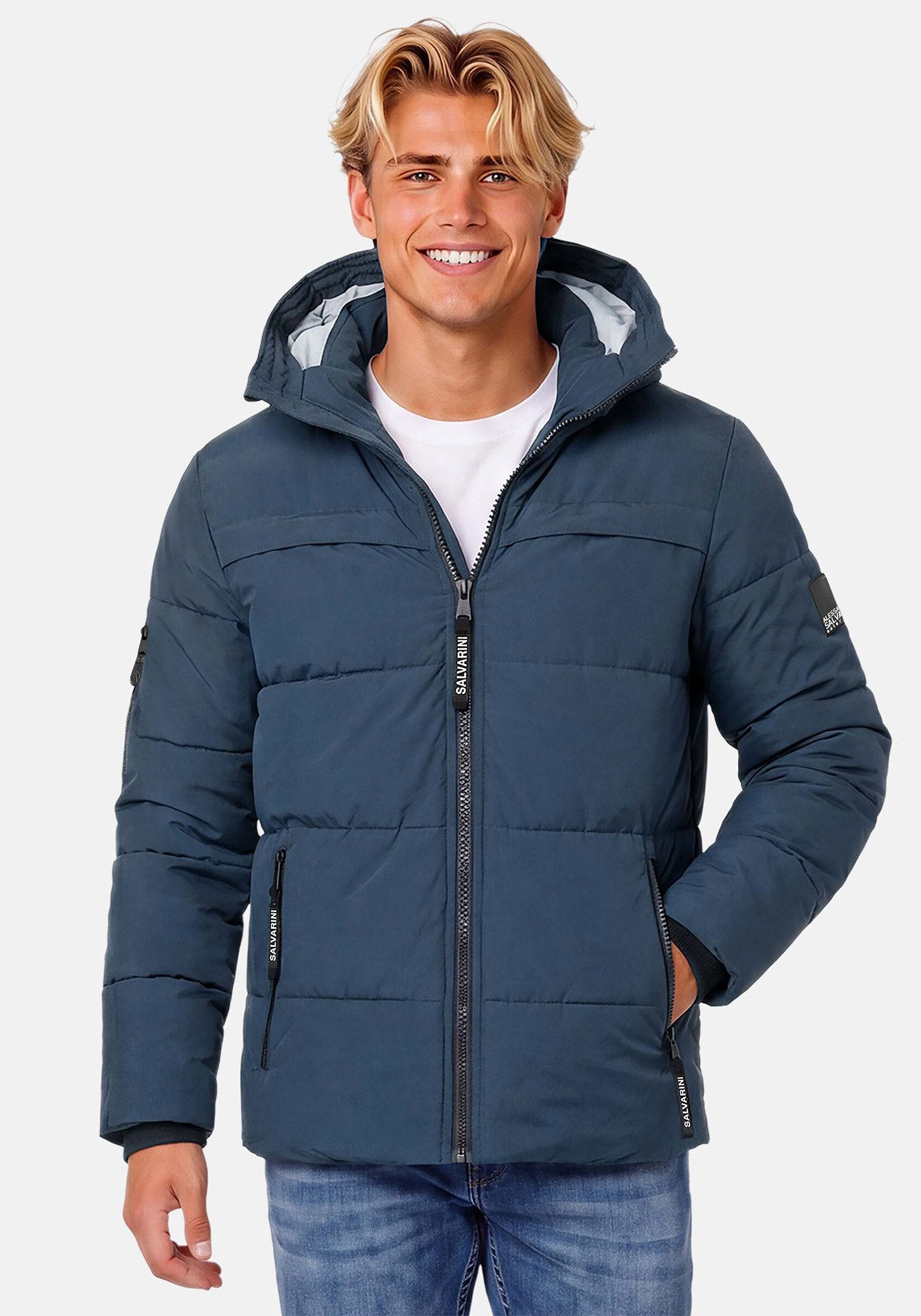 Alessandro Salvarini Winterjacke ASDiego mit extra hohem Kragen und vielen Taschen – Bild 2 von 5