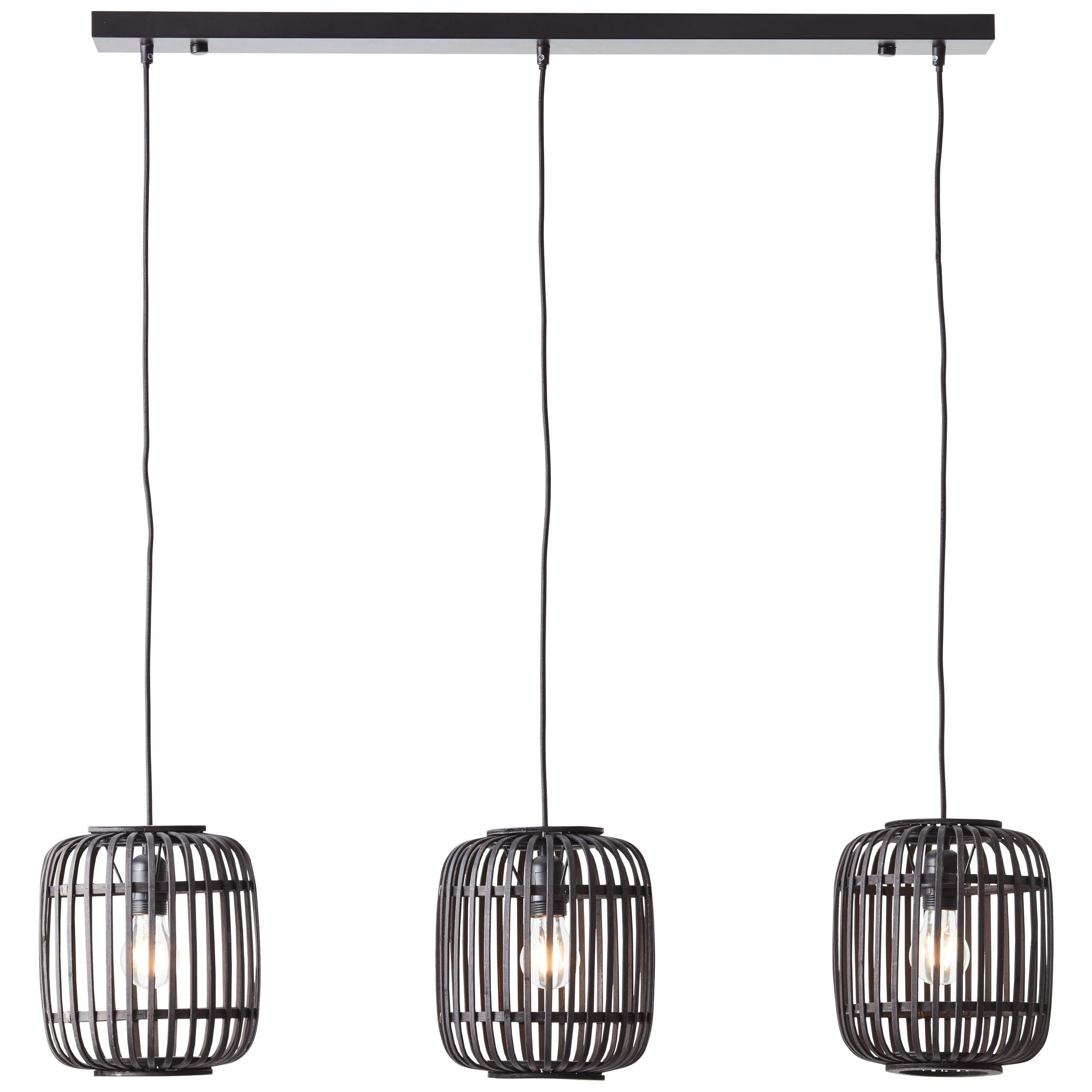 Brilliant Pendelleuchte Woodrow, ohne Leuchtmittel, Bambus günstig online kaufen