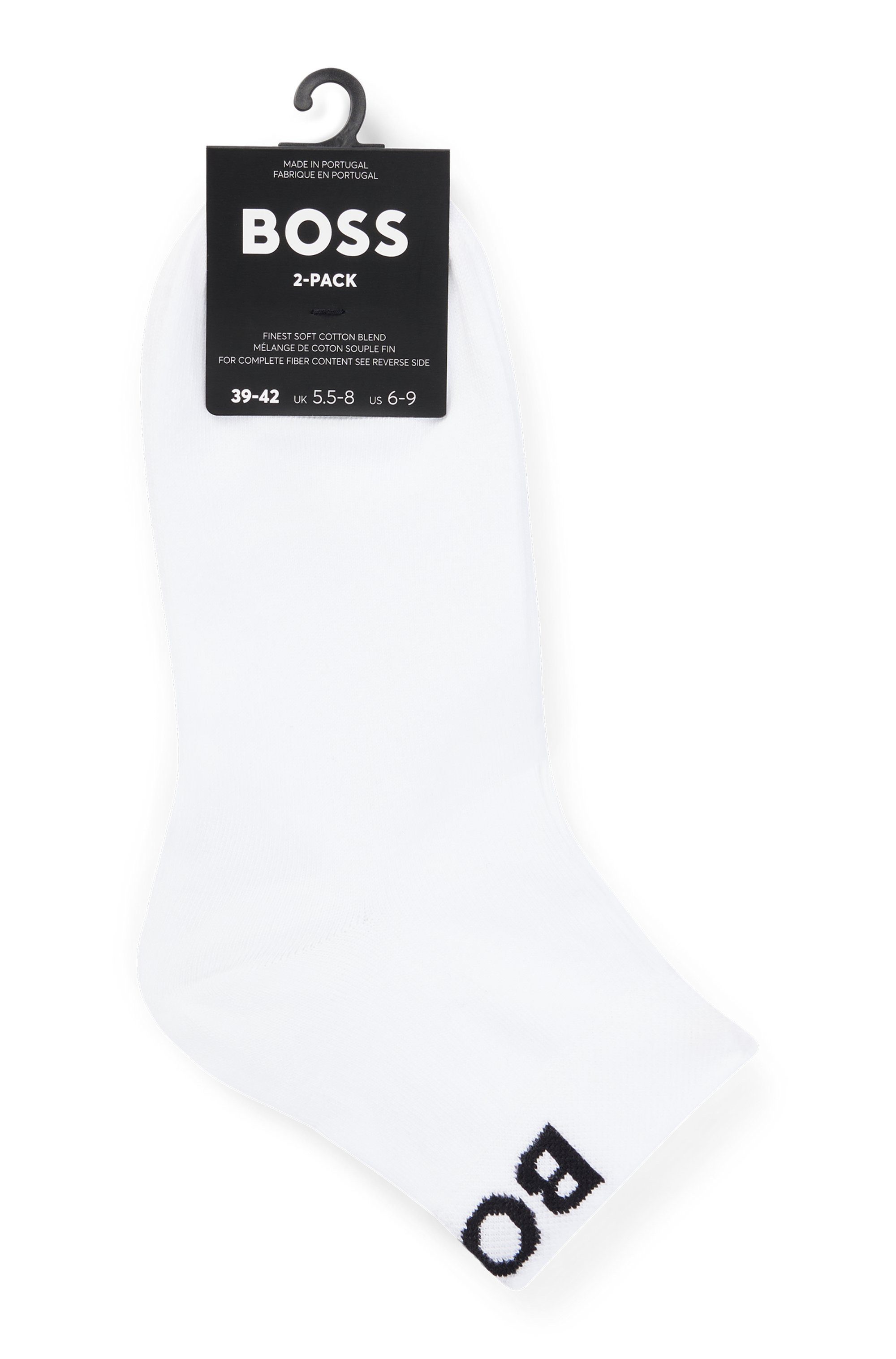 BOSS Freizeitsocken 2P SH Logo CC W (Packung, 2-Paar, 2er) mit eingestrickt günstig online kaufen