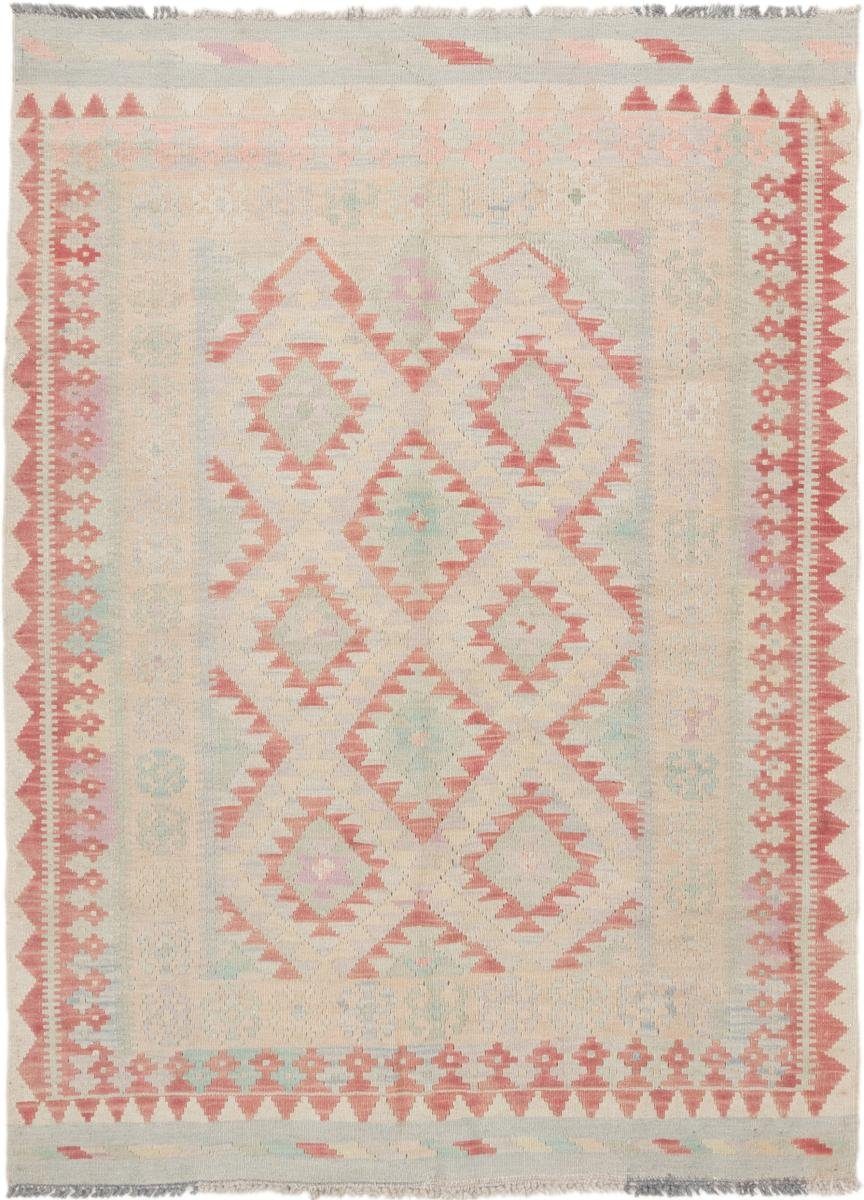 Orientteppich Kelim Afghan 109x148 Handgewebter Orientteppich, Nain Trading, rechteckig, Höhe: 3 mm