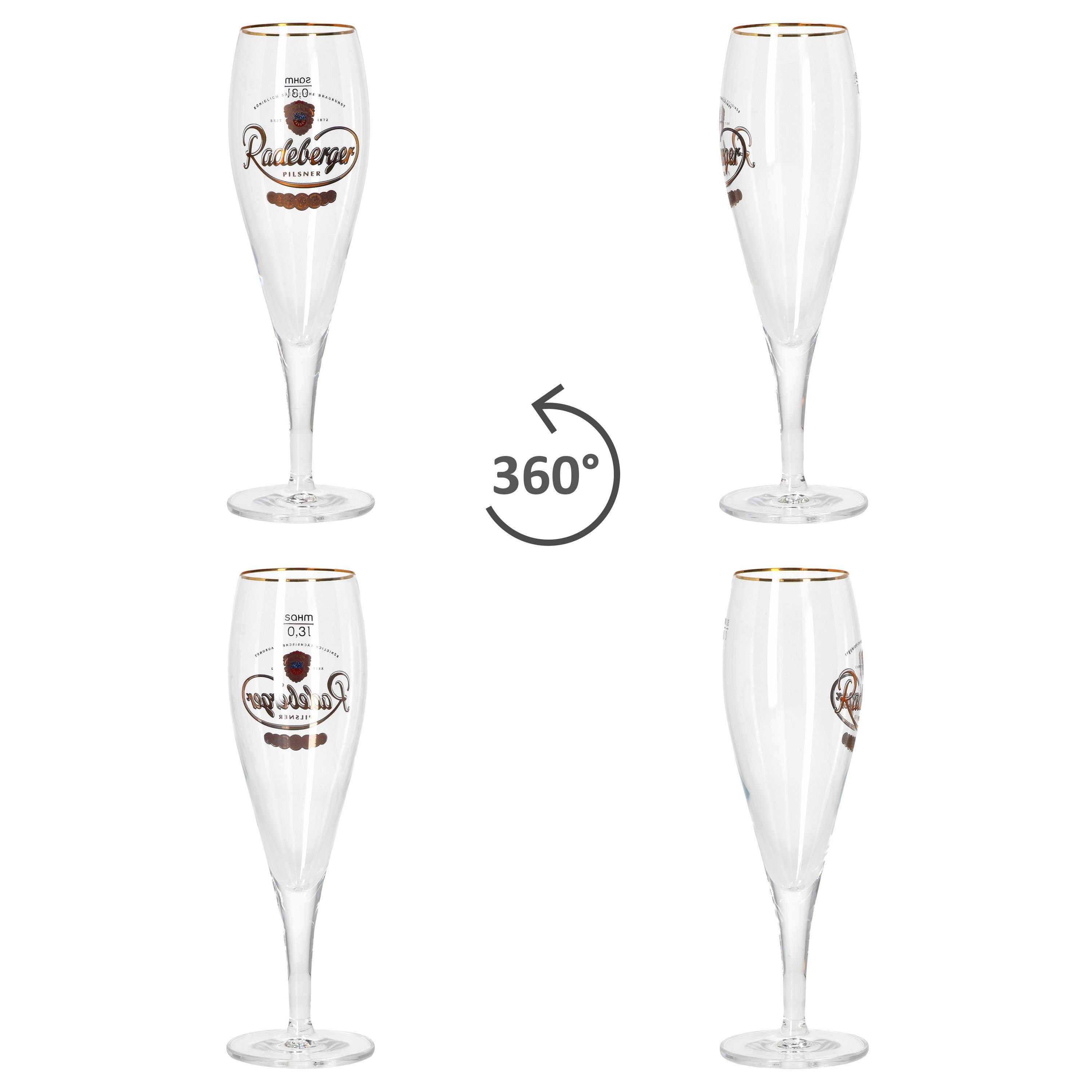 van Well Bierglas 2er Set Radeberger Pilsener Biergläser 0,3l