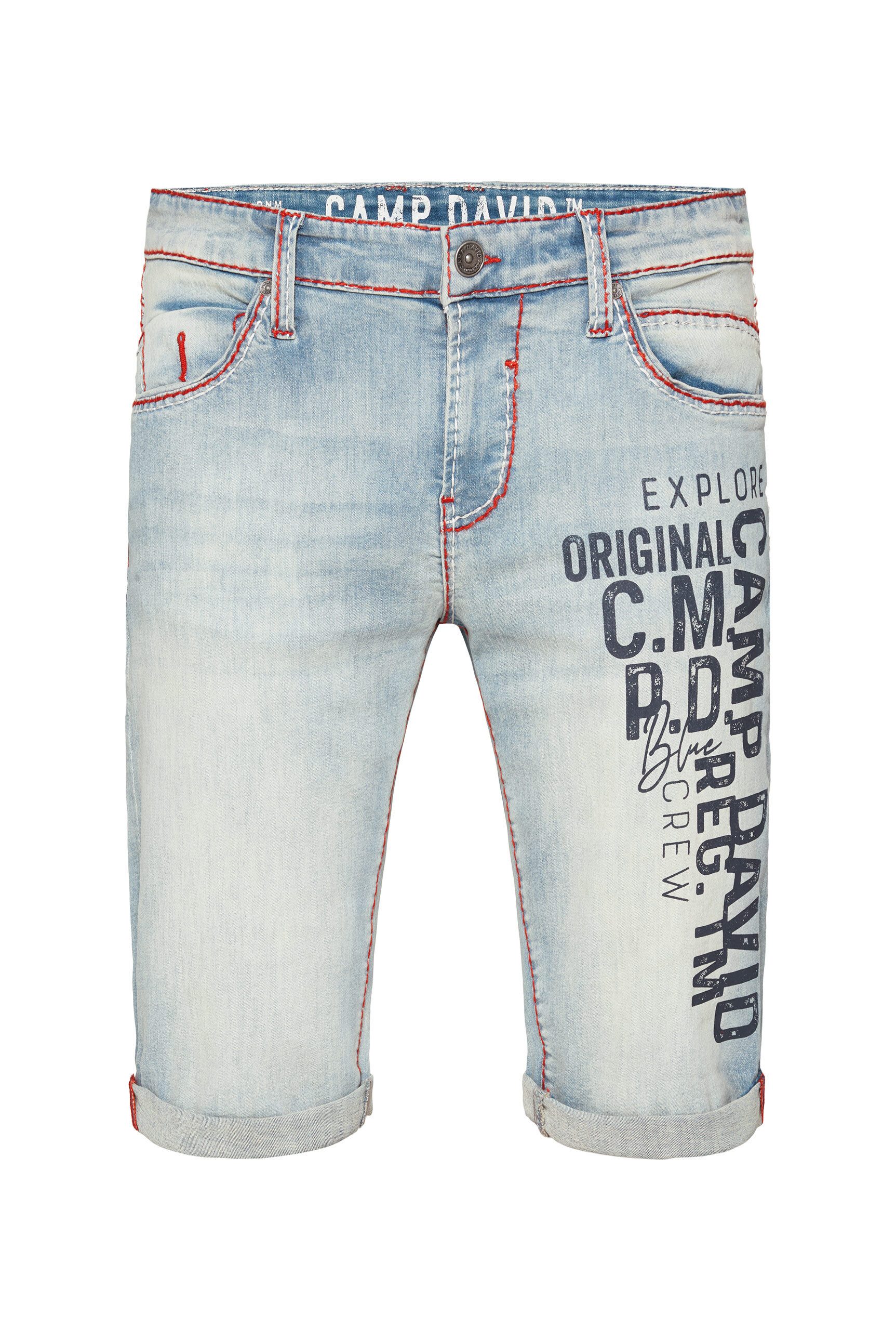 CAMP DAVID Jeansshorts, mit Turn-Up Saum günstig online kaufen