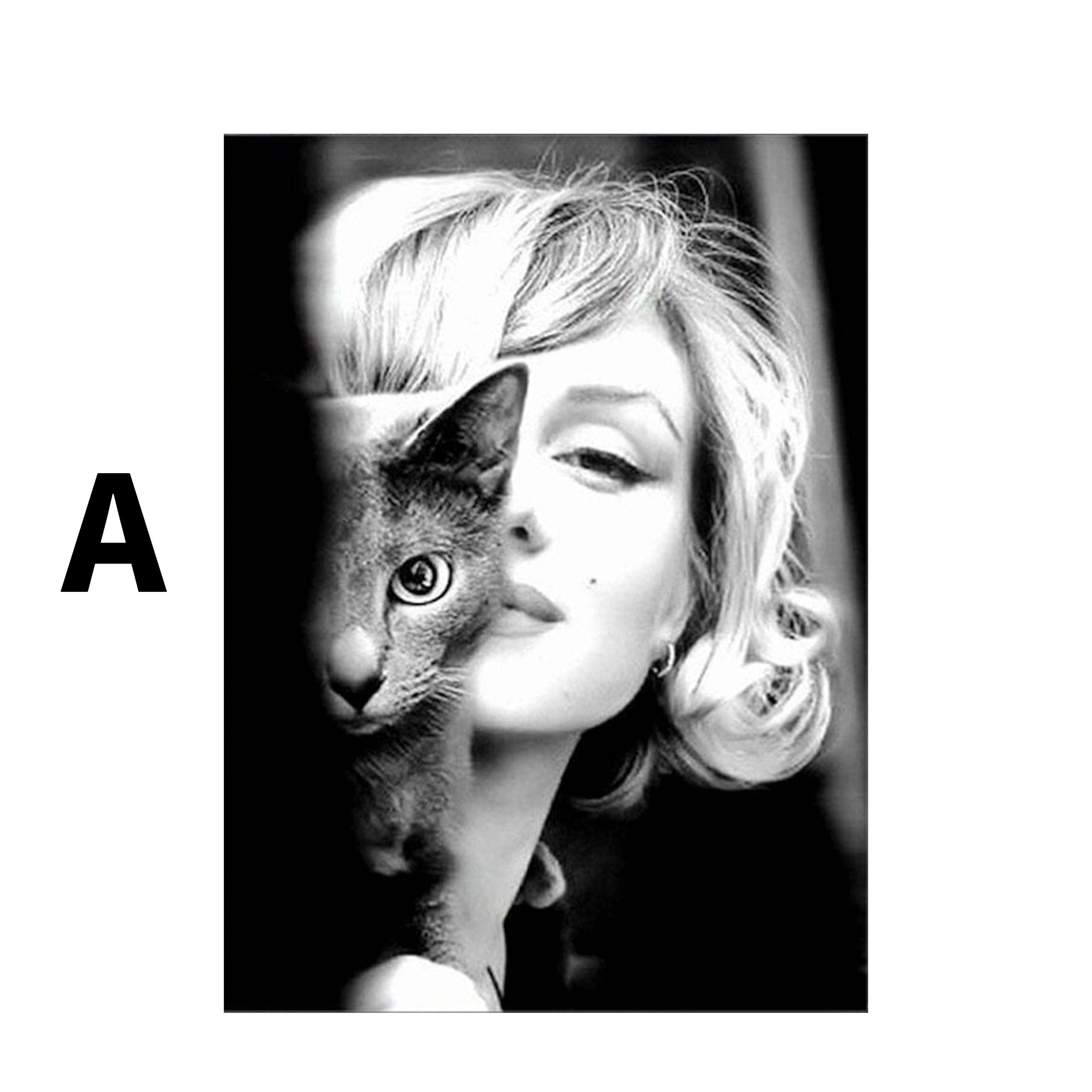 JUSTGOODMOOD Poster Marylin Monroe Wandbilder Wohnzimmer Schlafzimmer Deko Print Bilder oh, B (1 St)