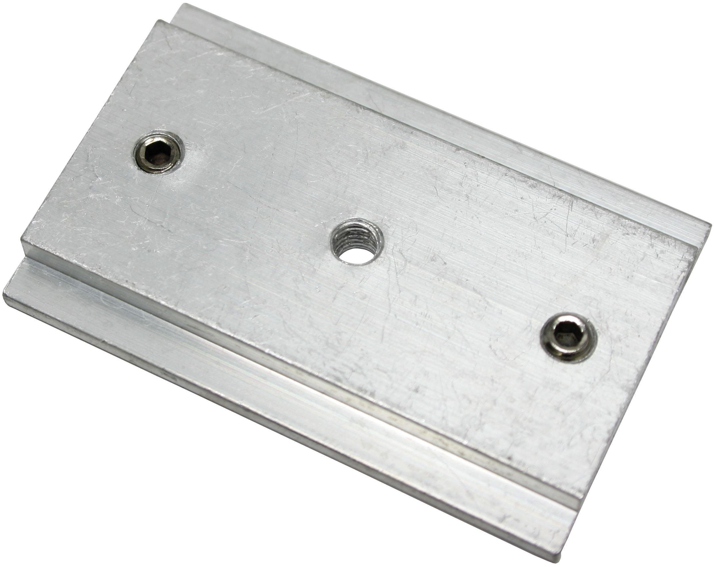 GARDINIA Gardinenstangenhalter Gardinenschienen-Verbinder, (1-St), Serie Flächenvorhang-Technik Atlanta 3-läufig