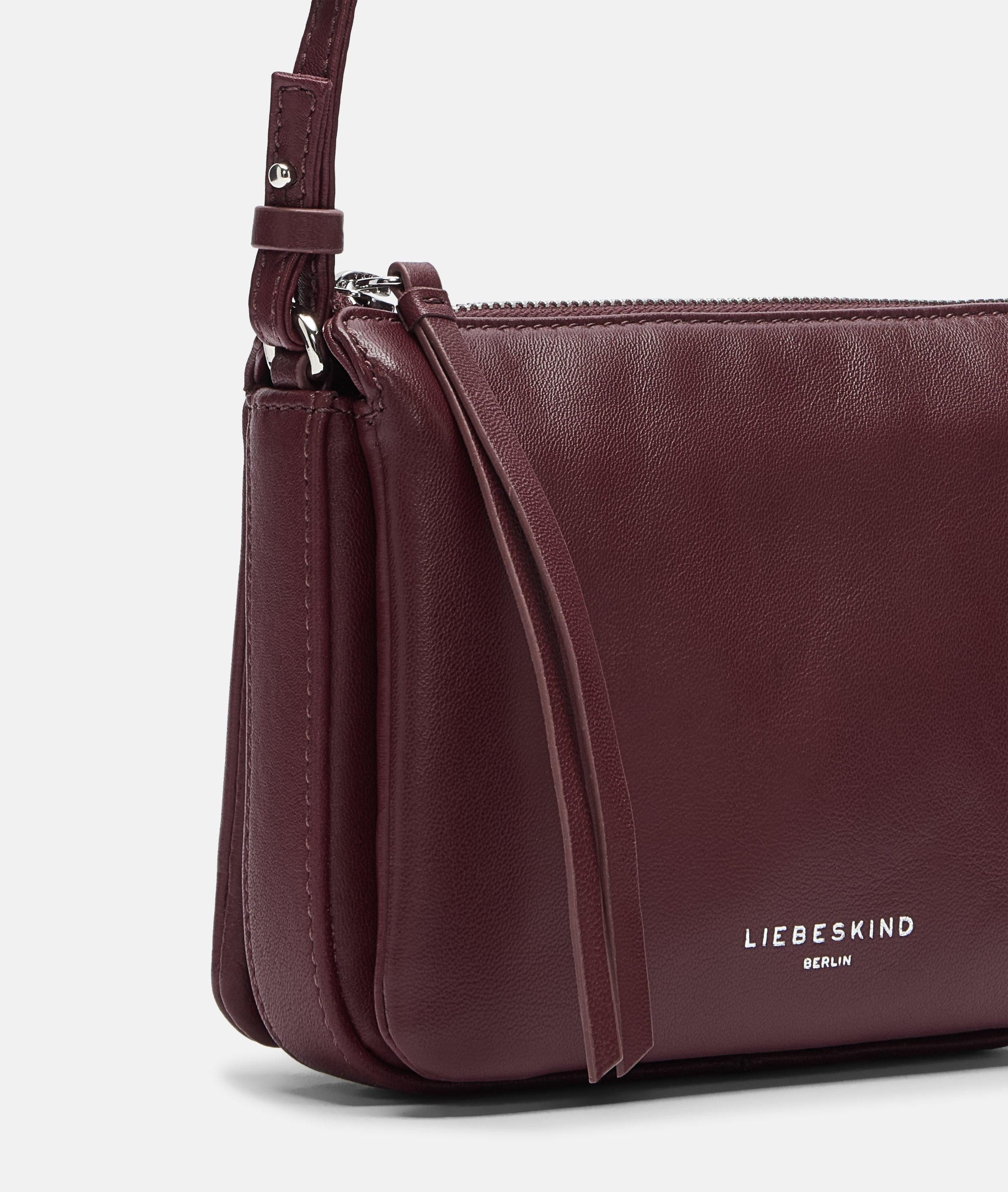 Liebeskind Berlin Umhängetasche Crossbody, Kleine Umhängetasche aus weichem Schafsleder