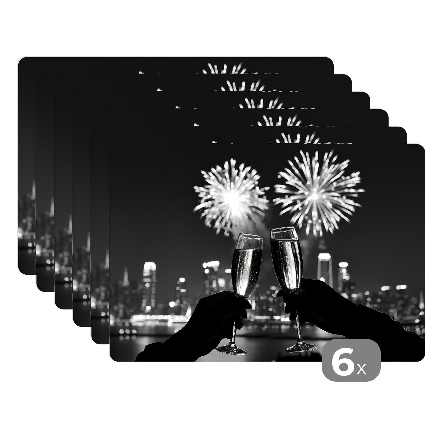 MuchoWow Platzset Feuerwerk - Prost - günstig online kaufen