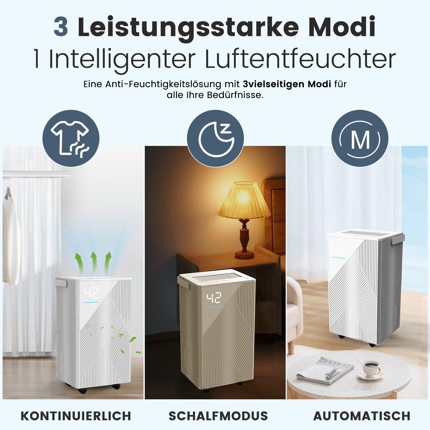 oyajia Luftentfeuchter Luftentfeuchter mit WLAN & App,Timer,14L/24H,3 Modi, günstig online kaufen