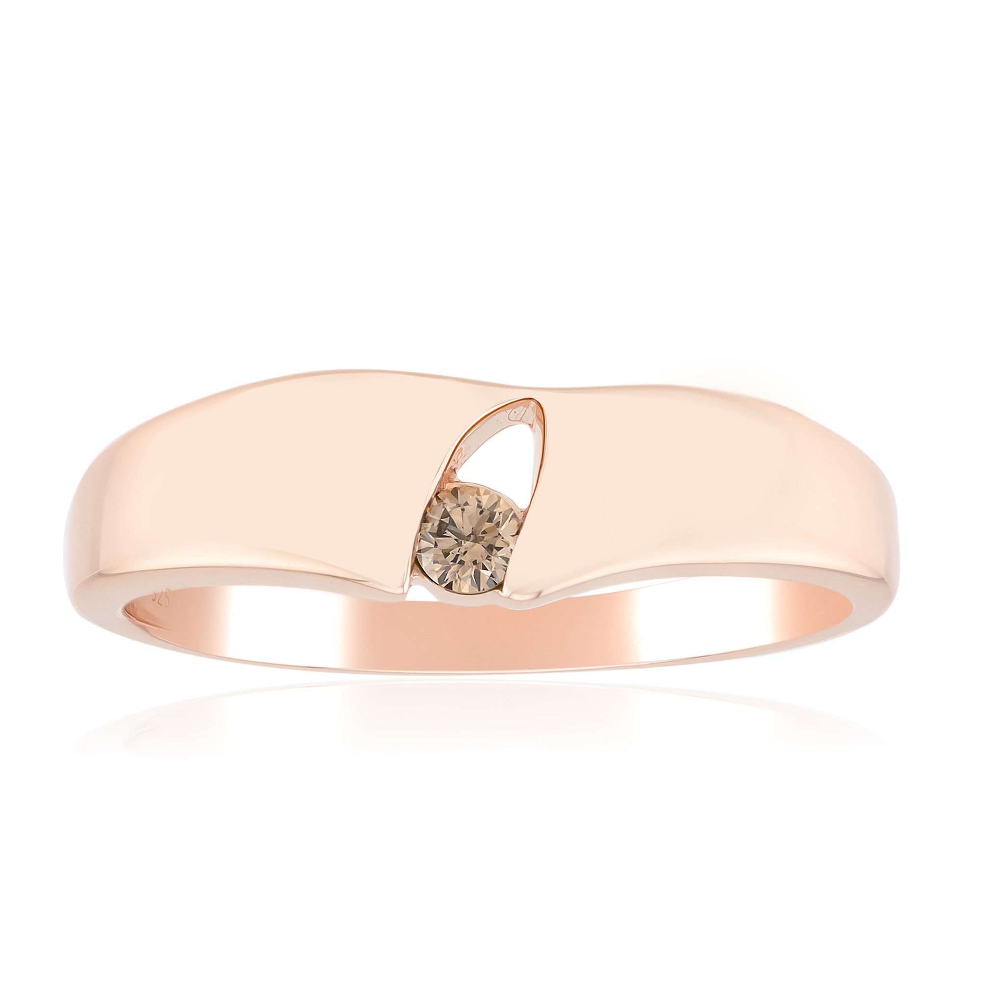 Cavill Diamantring Argyle Rose Diamant-Rosenvergoldeter Ring (1-tlg)
