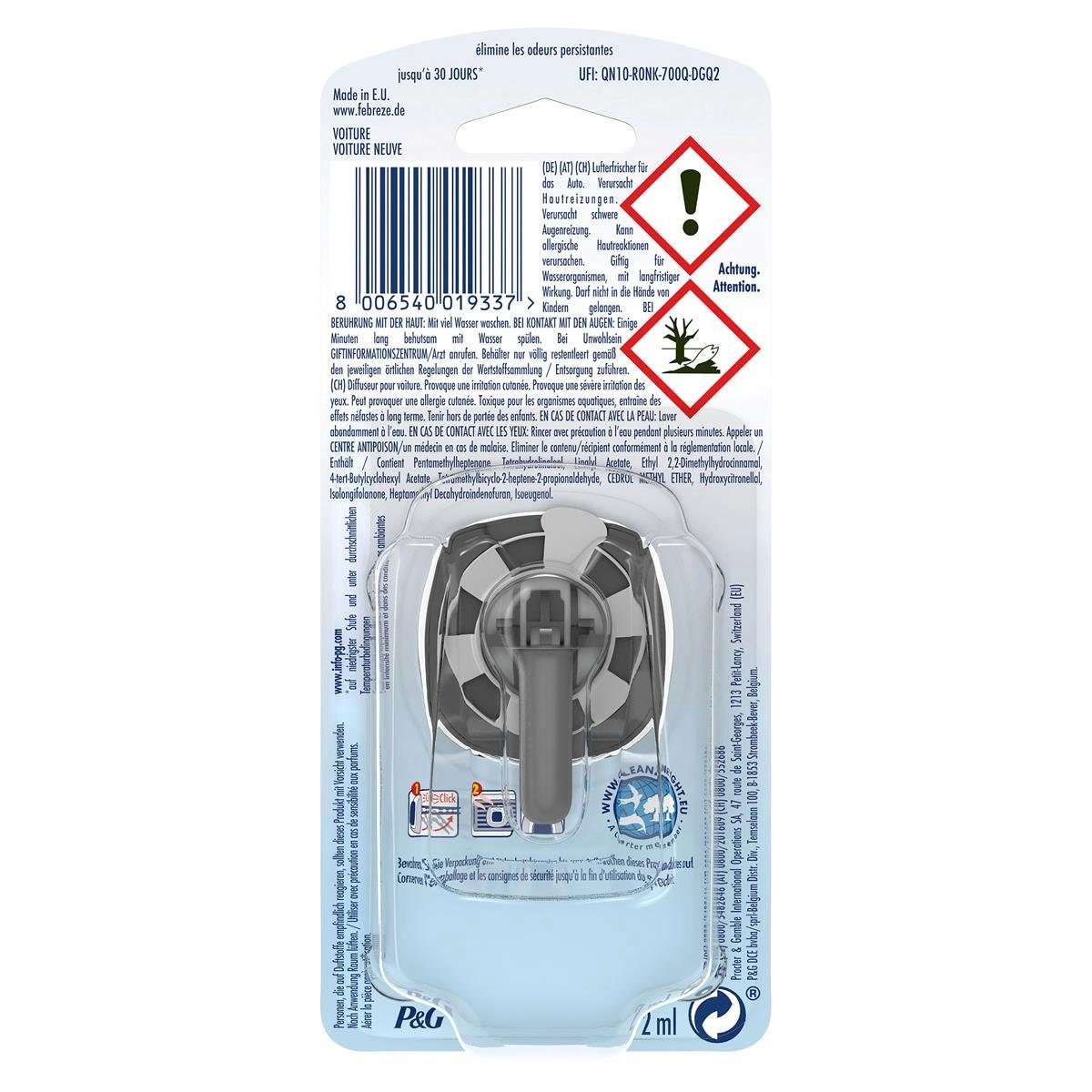 Neuwagenduft Raumduft Lufterfrischer Pack) Febreze Autoduft (2er Car Febreze -