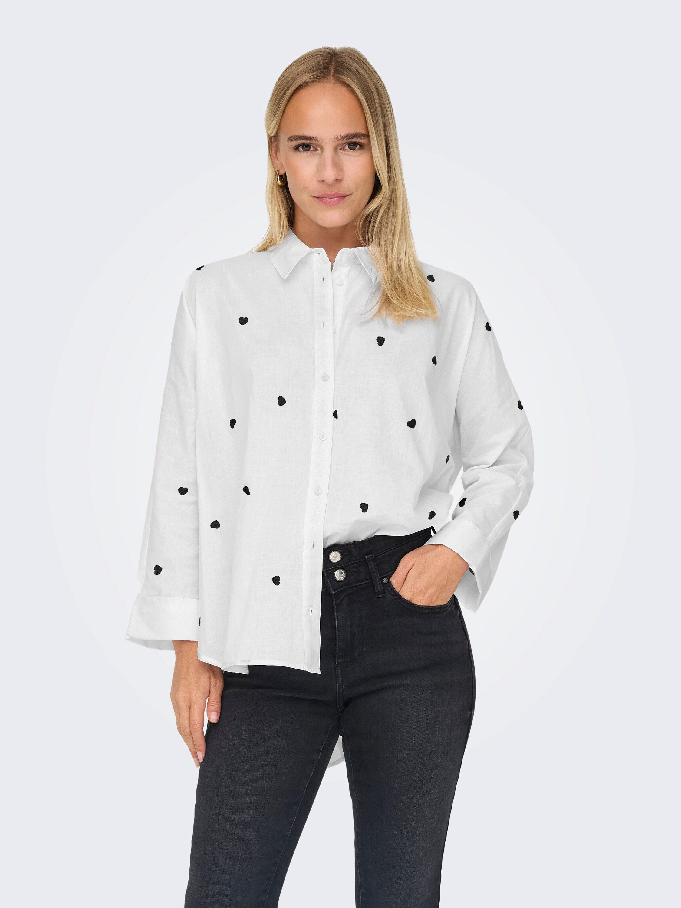 ONLY Funktionsbluse ONLNEW LINA (1-tlg) Stickerei