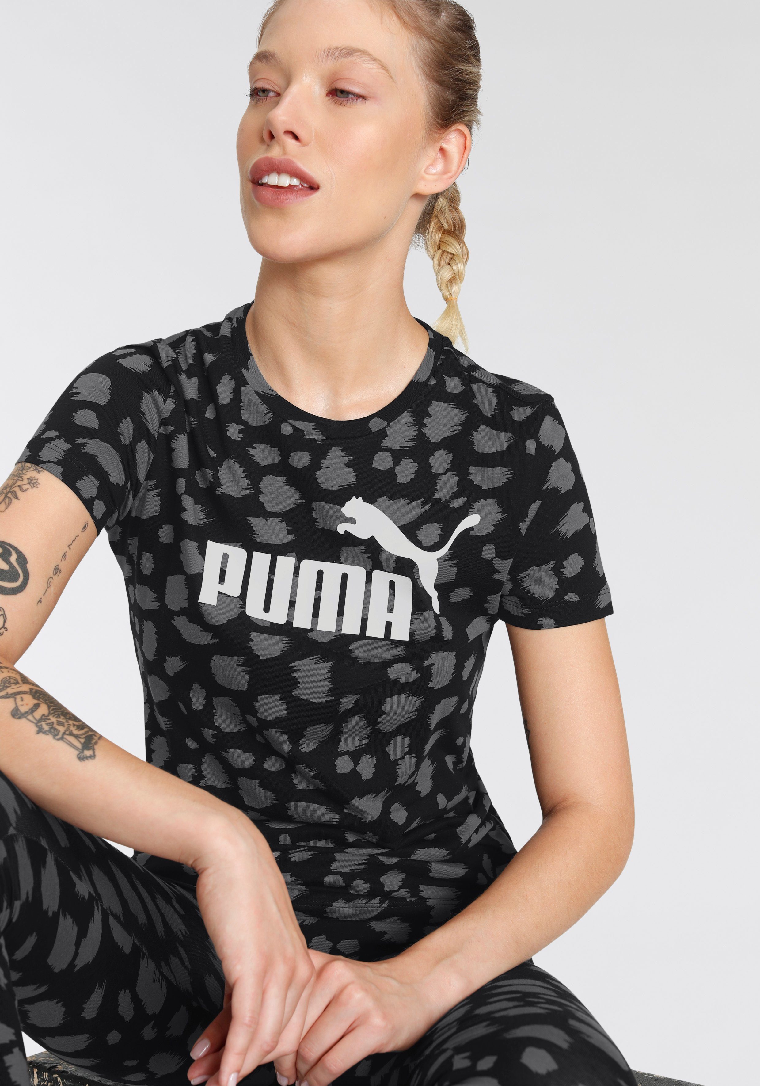 PUMA T-Shirt schwarz