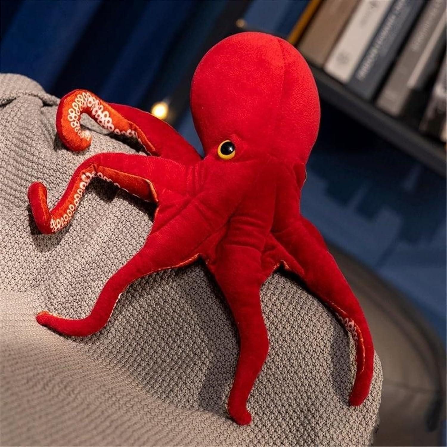 LuxusKollektion Kuscheltier Kuscheltier Oktopus Wendeplüsch Kissen Kinder Jungen Mädchen 75 cm Rot
