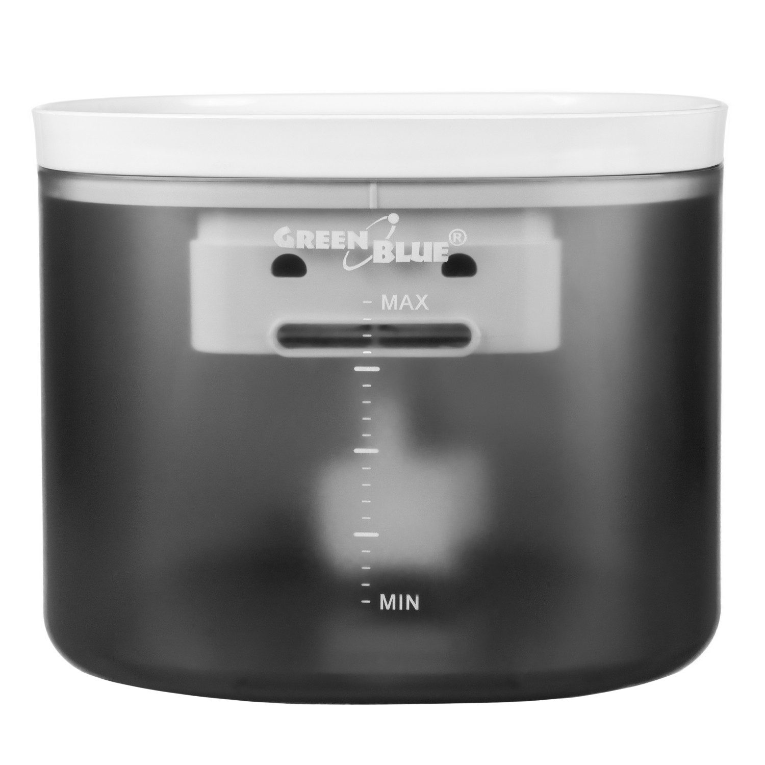 GreenBlue Wasserspender GB392 3 l, Wasserspender Katze Hund Tränke 3L USB leiser Betrieb grau