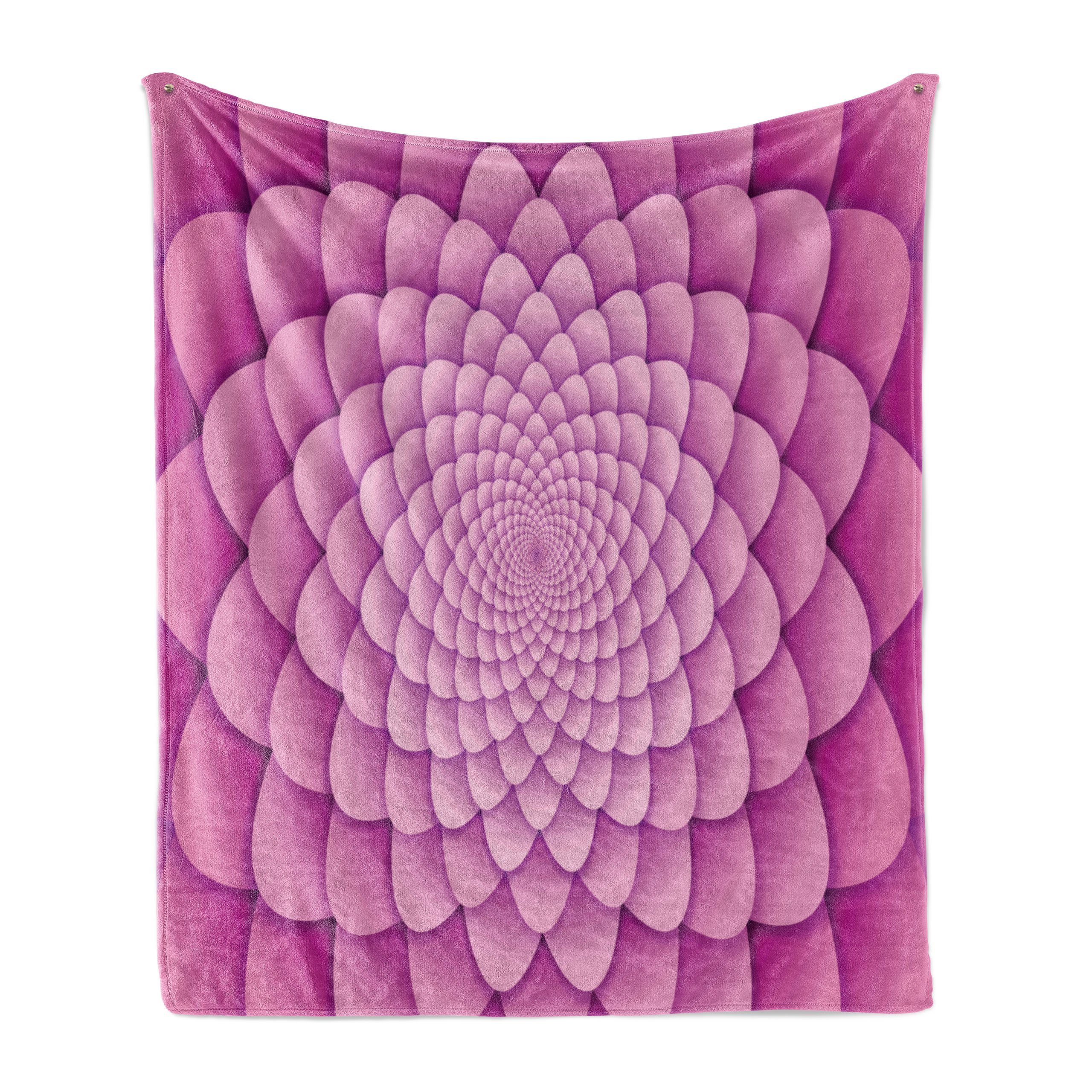 Wohndecke Gemütlicher Plüsch für den Innen- und Außenbereich, Abakuhaus, rosa Mandala Zusammenfassung Spiral Lotus