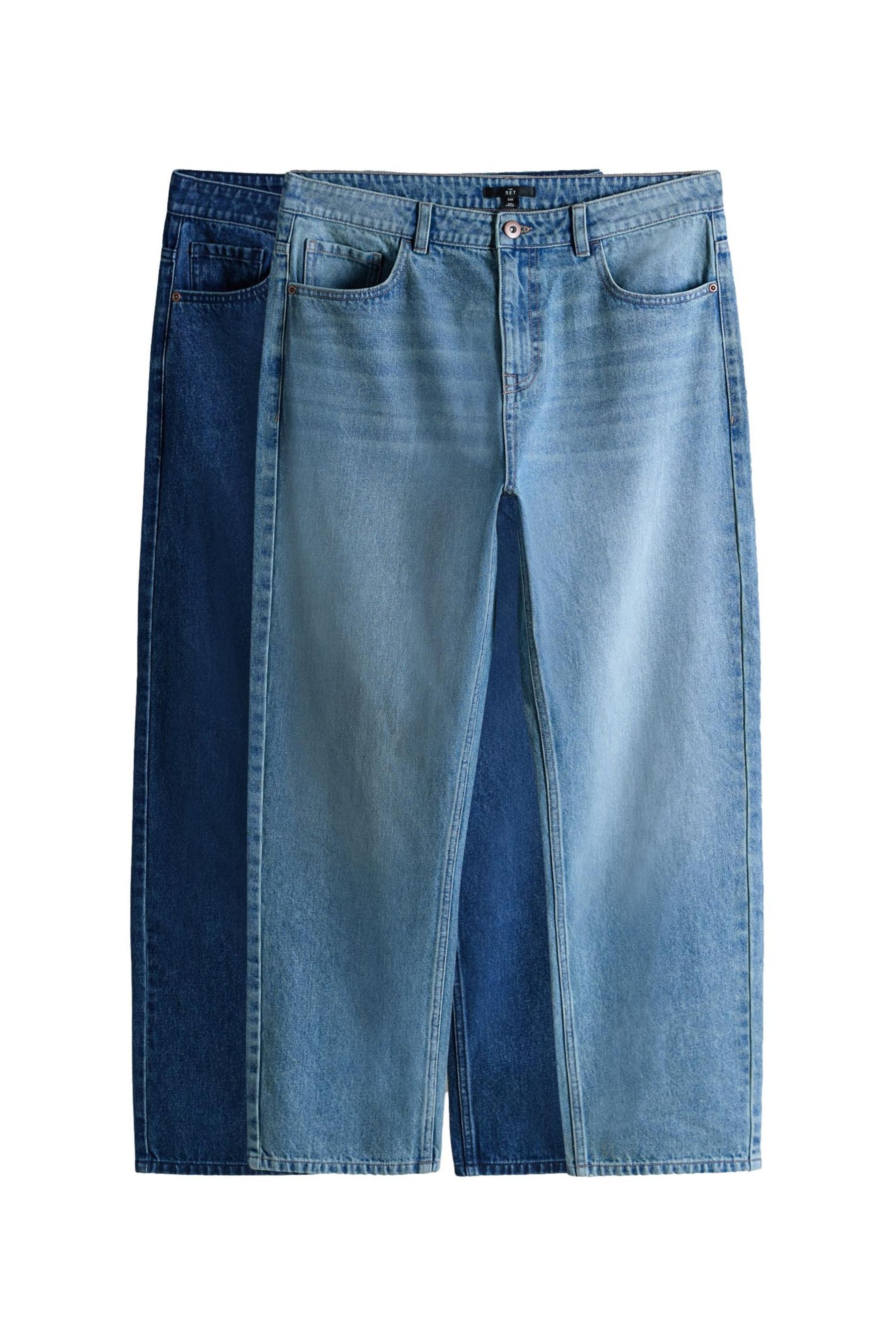 Straight-Jeans The Set Straight Fit Jeans, 2er-Pack